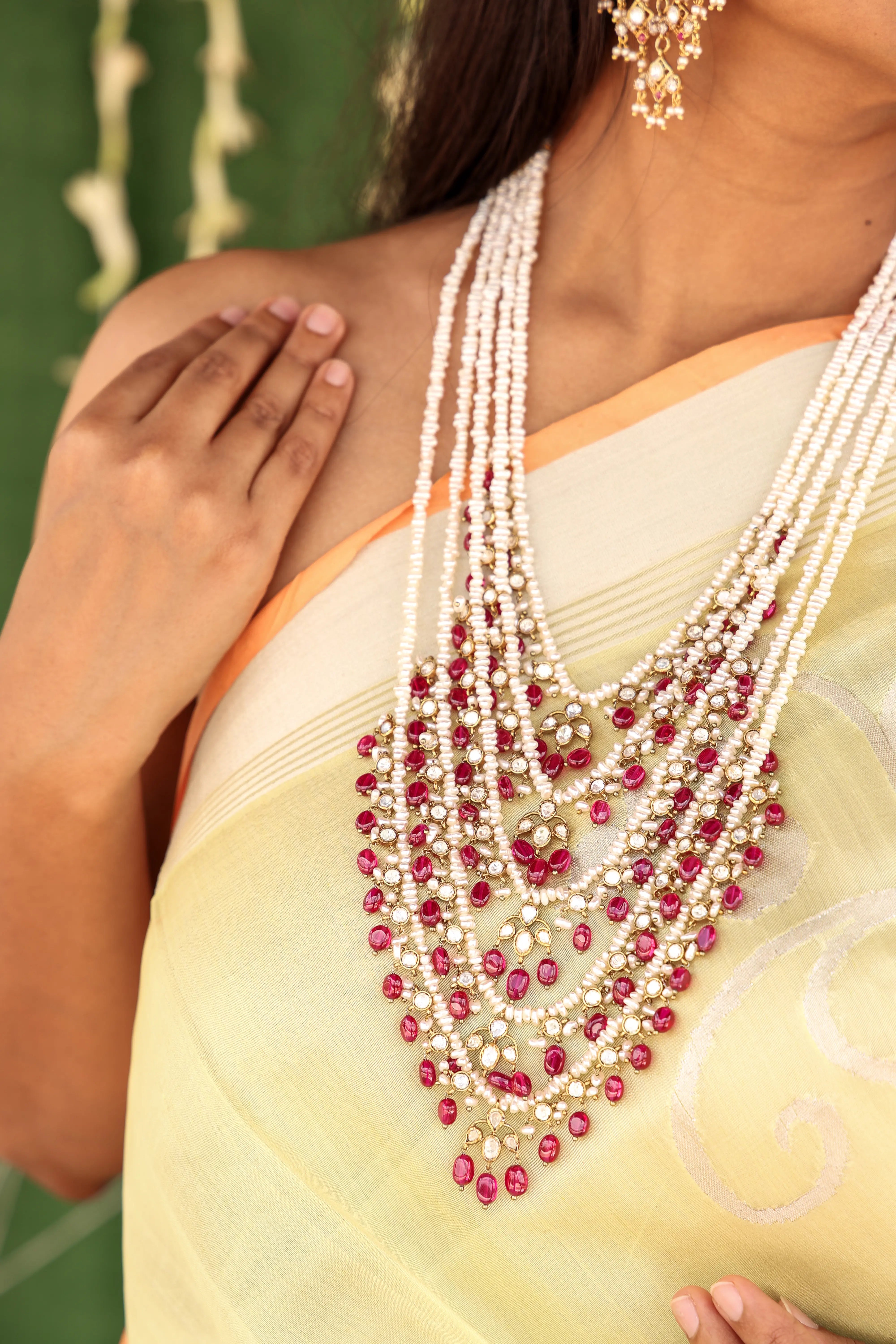 Meher - Pearl & Ruby Bridal Haar