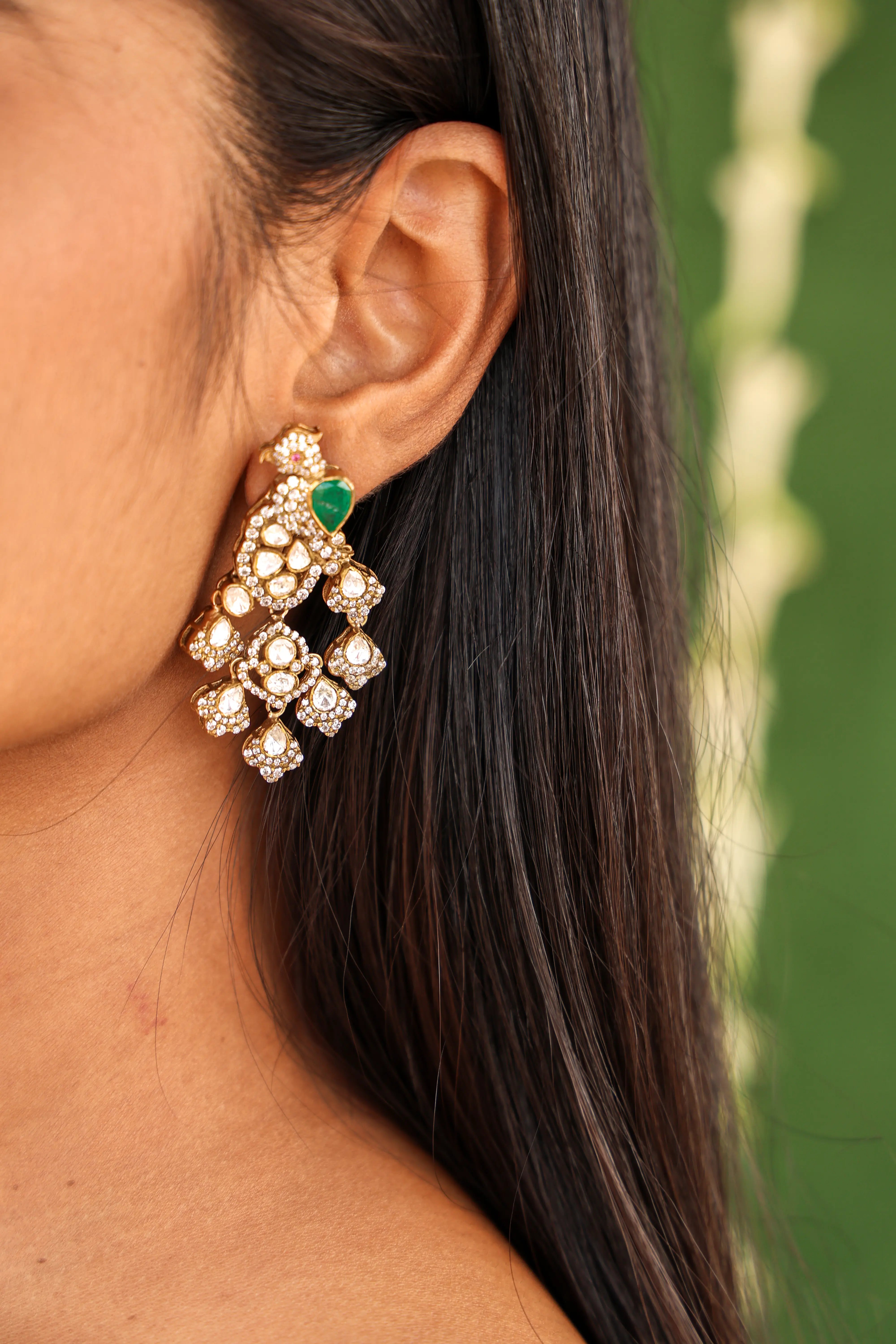 Mayuri - The Peacock Elegance Earrings