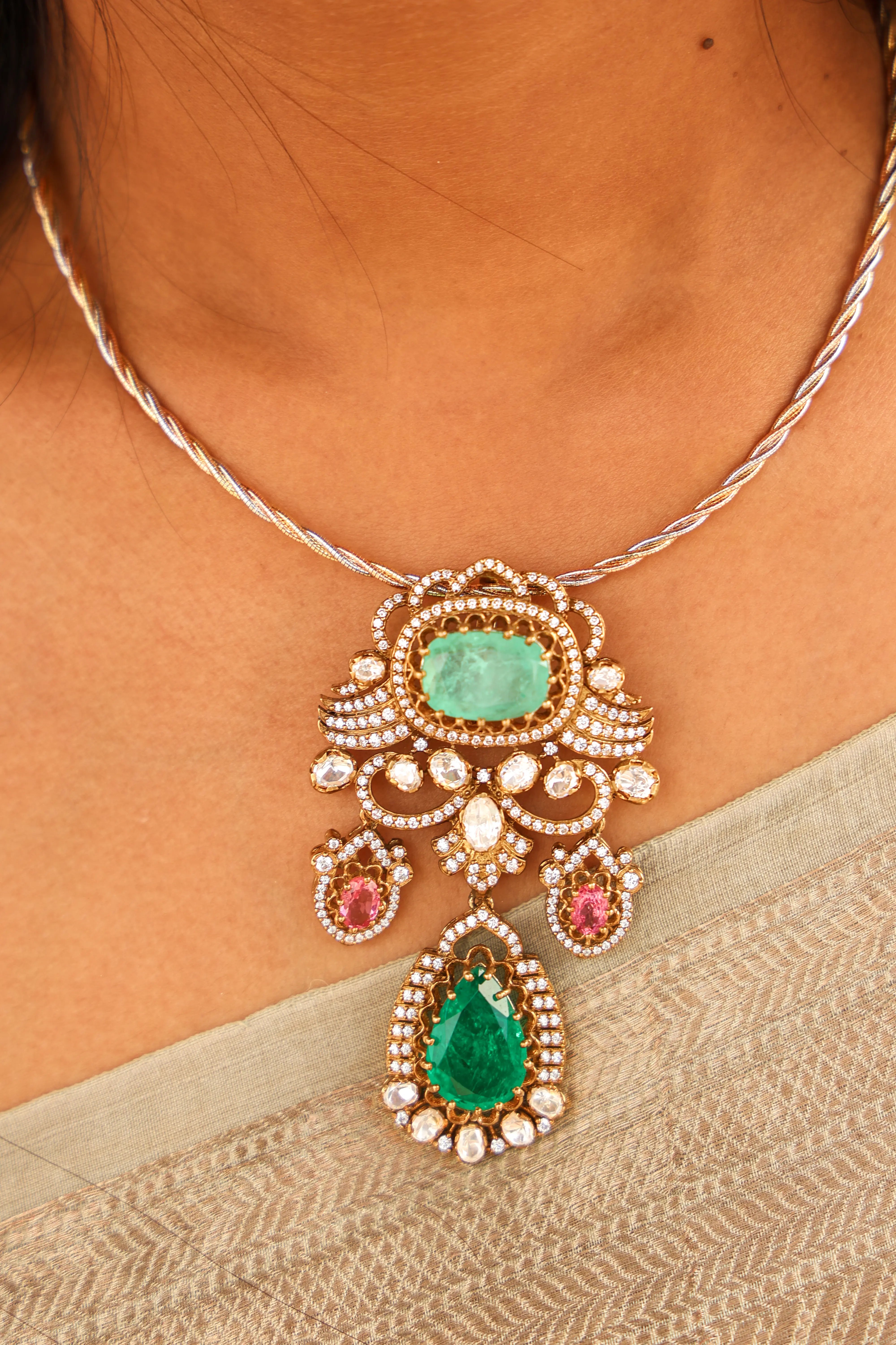 Royal Heritage Emerald Pendant