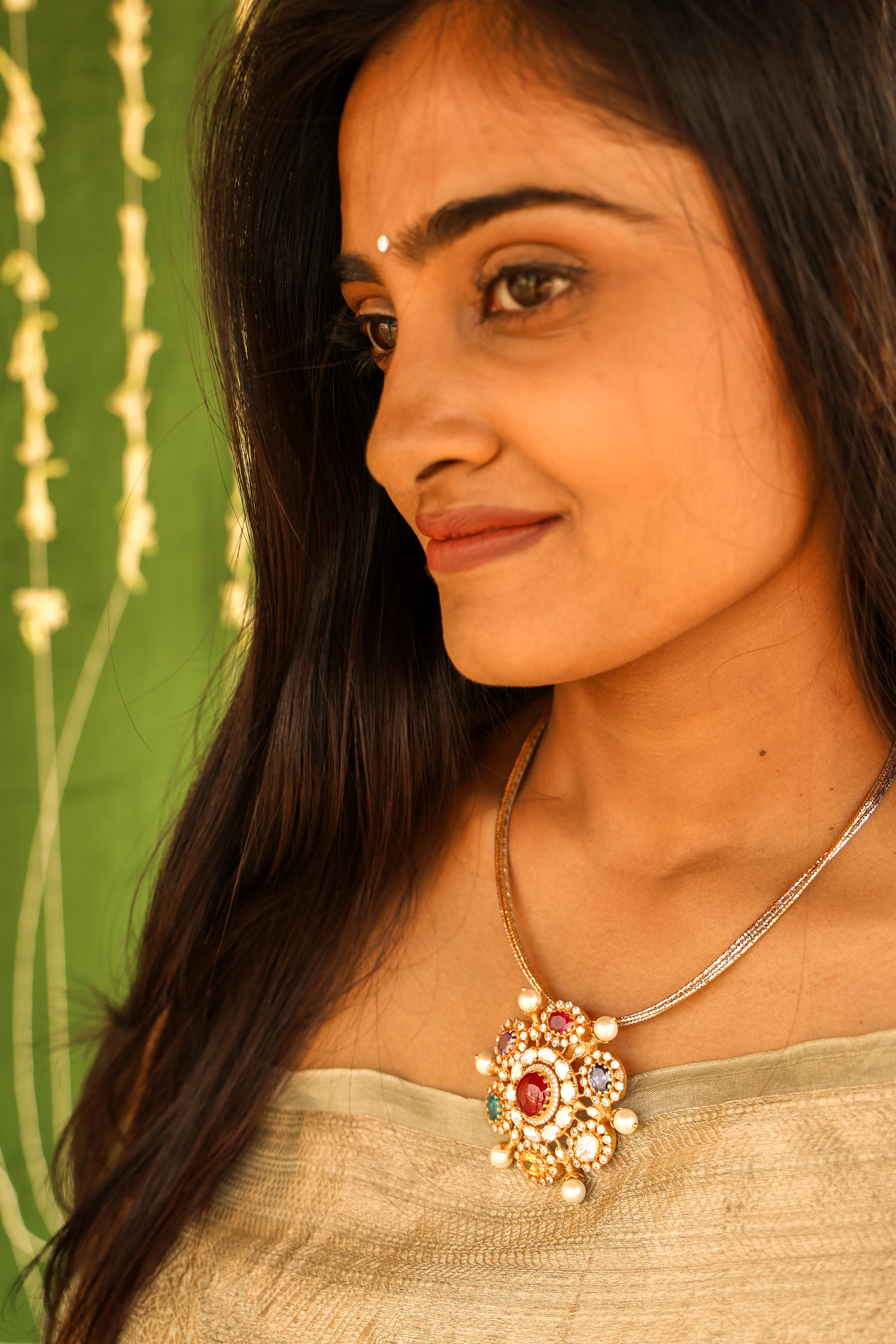 Regal Ruby Pearl Pendant