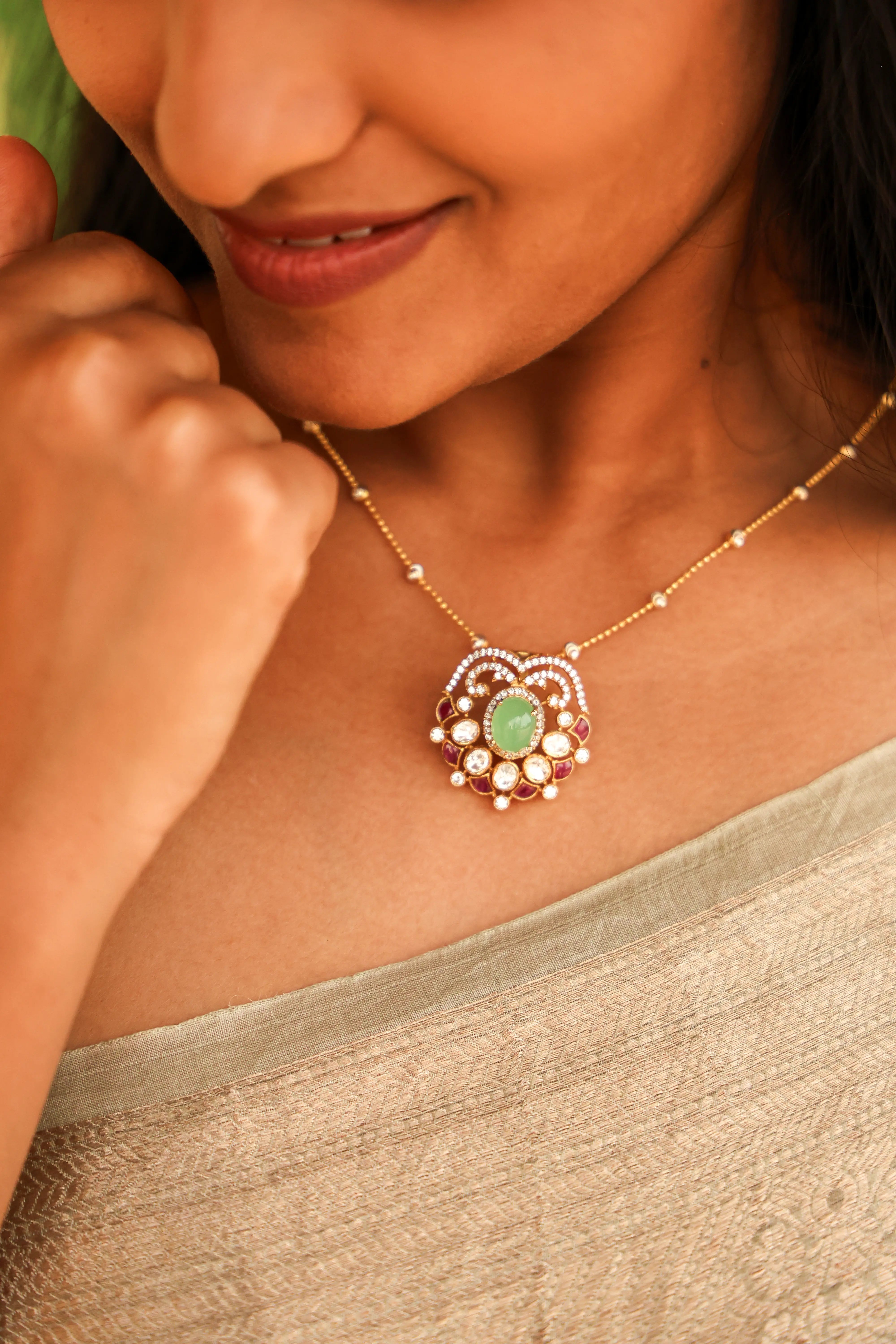 Emerald Bloom Pendant