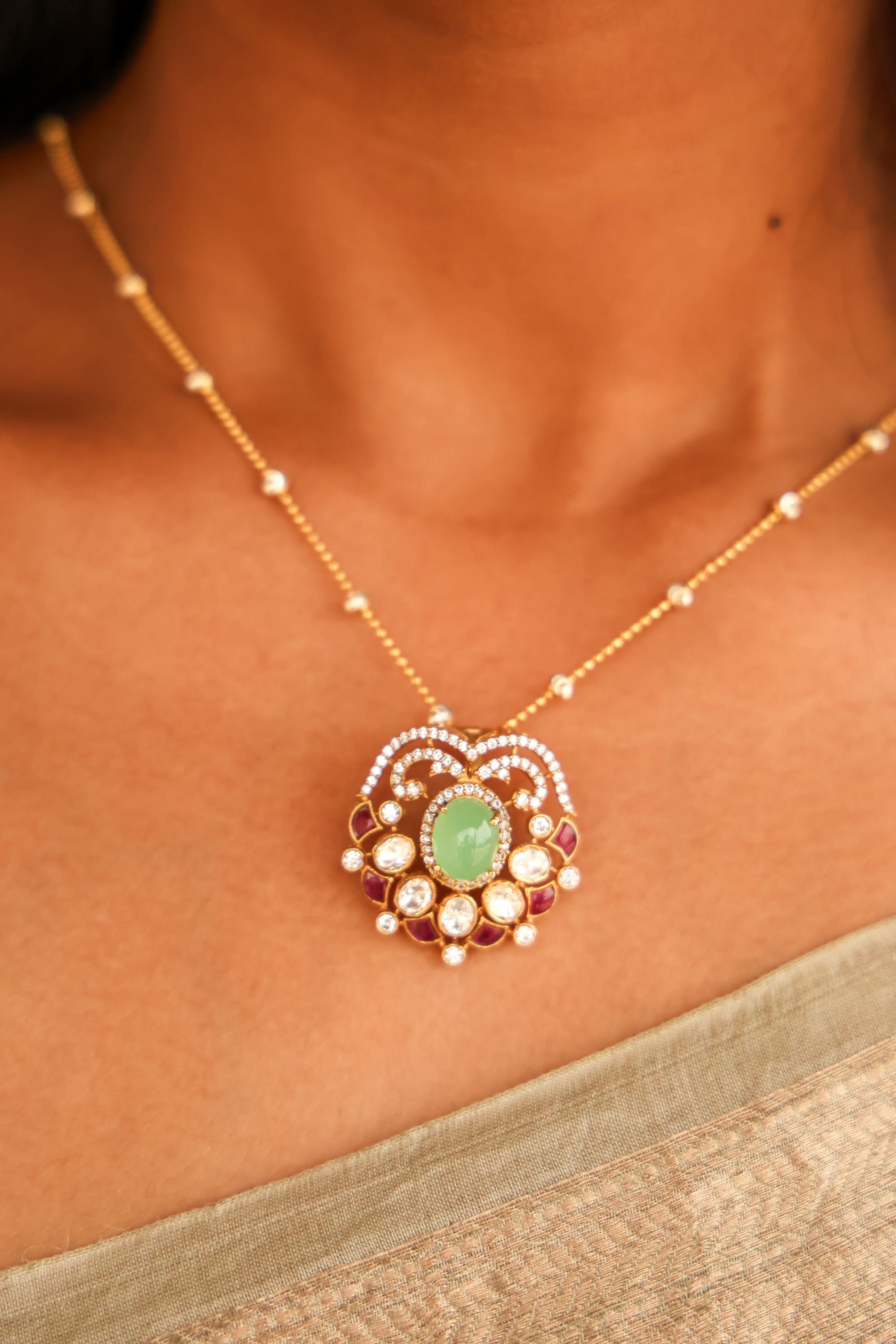 Emerald Bloom Pendant