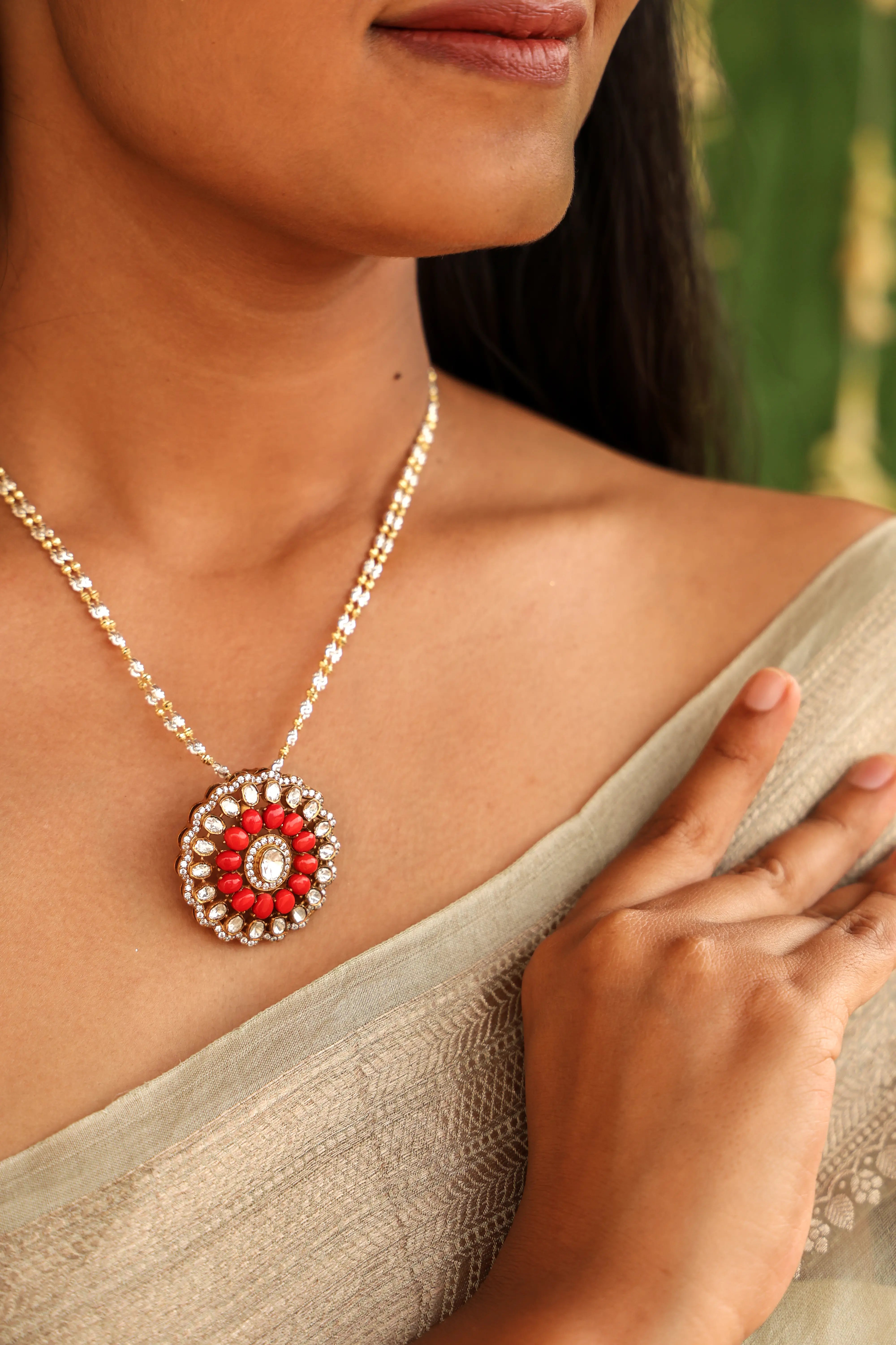 Surya Kundan Pendant