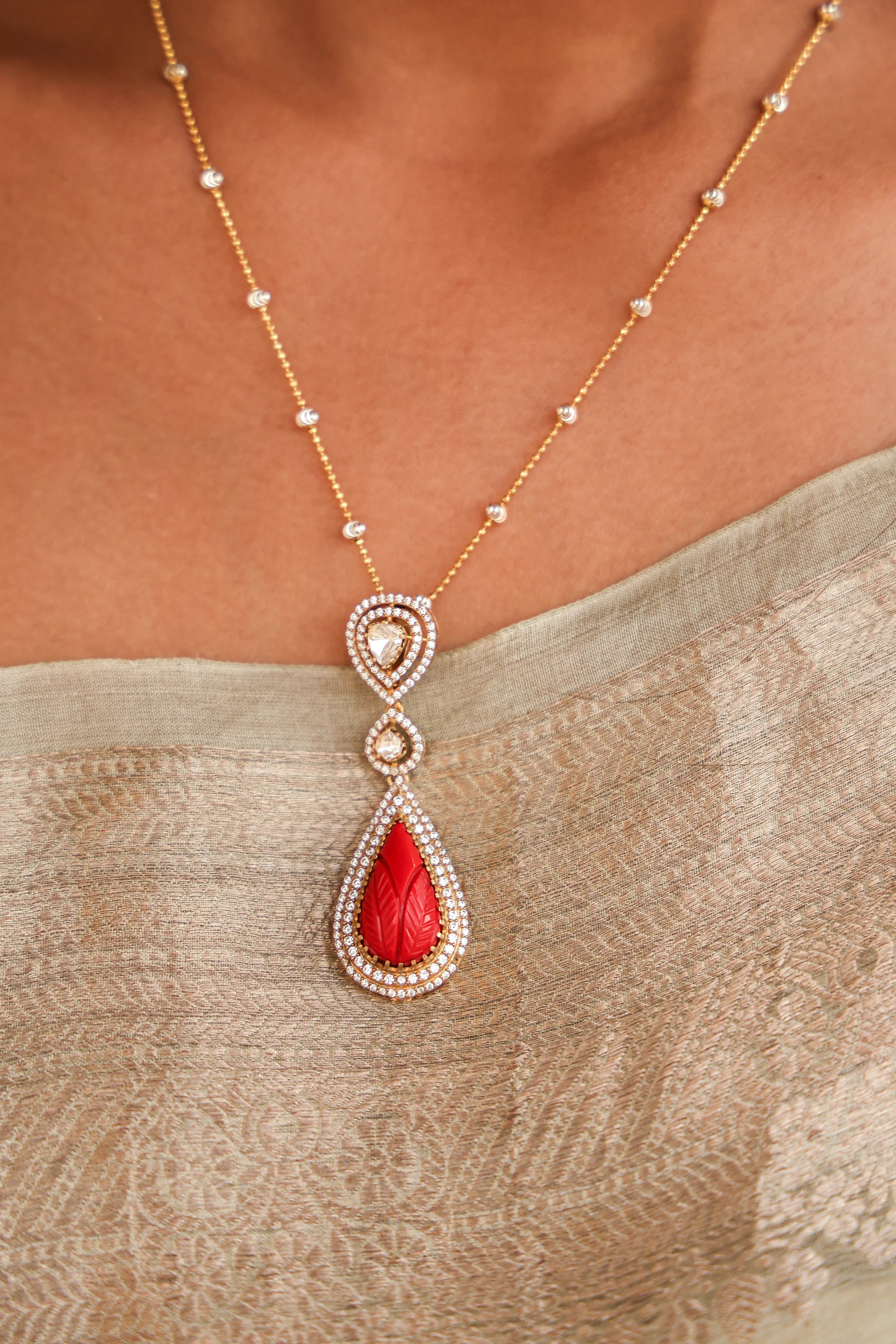Scarlet Bloom Pendant