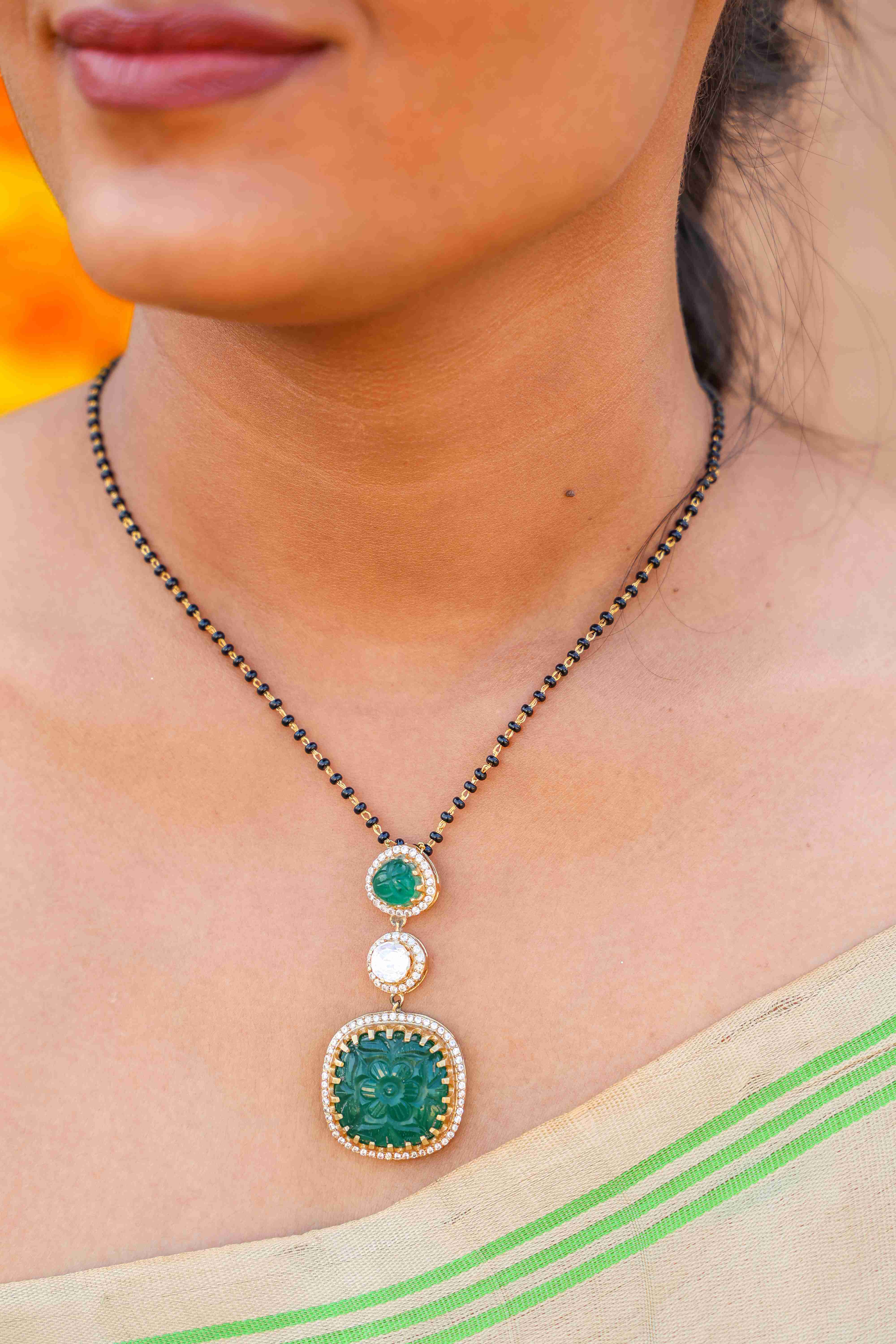 Emerald Radiance Mangalsutra
