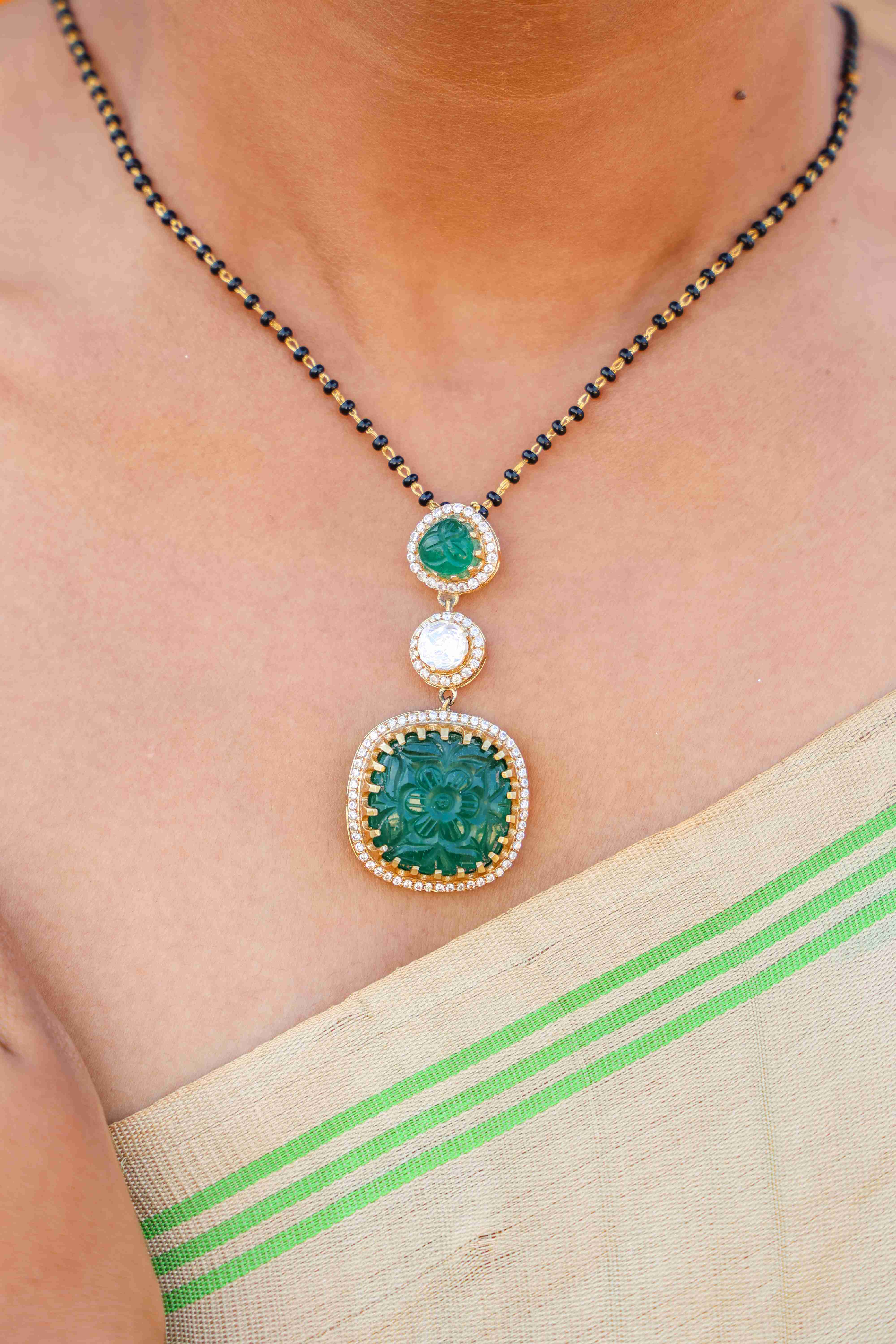 Emerald Radiance Mangalsutra