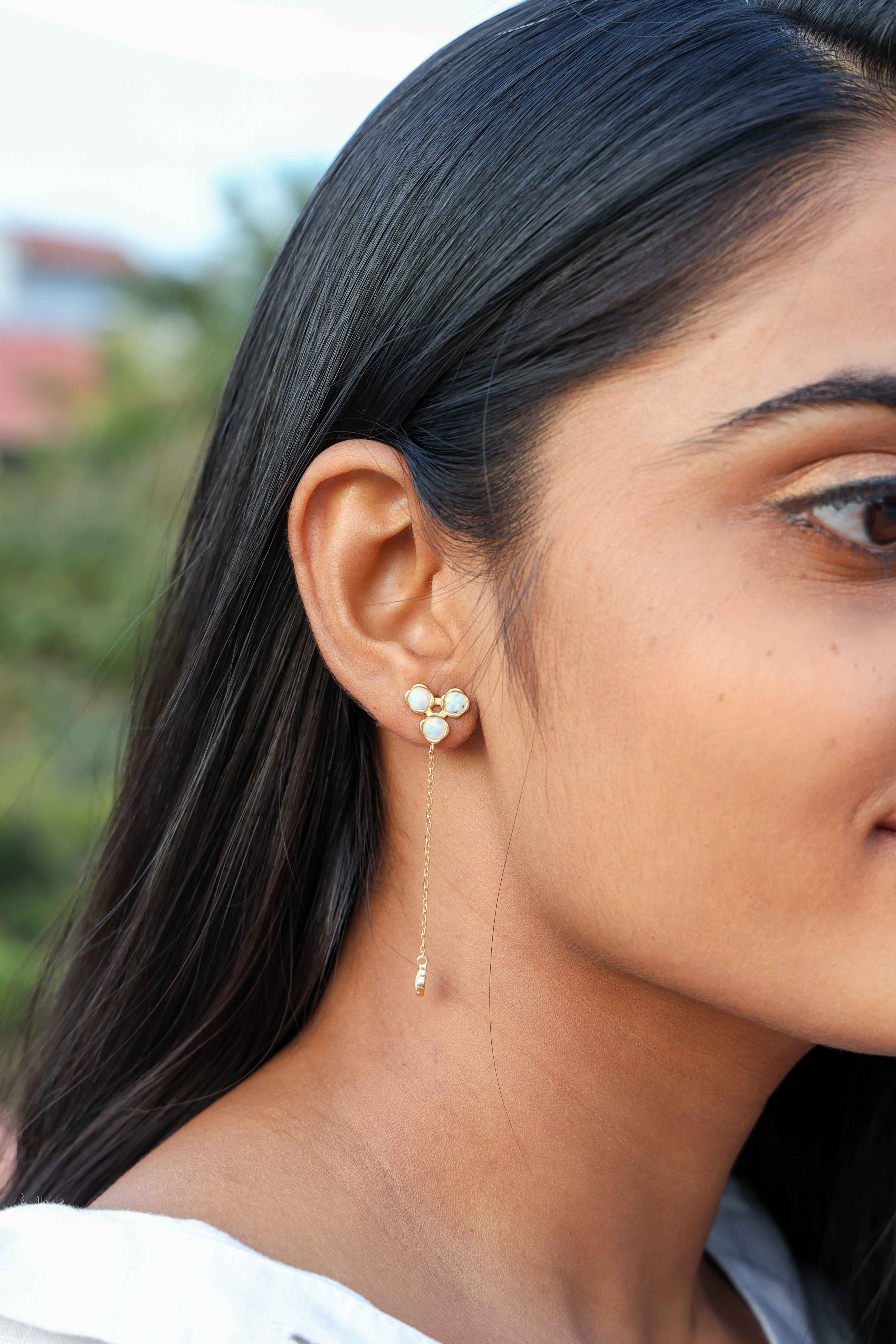 Trillium Opal Drop Earrings