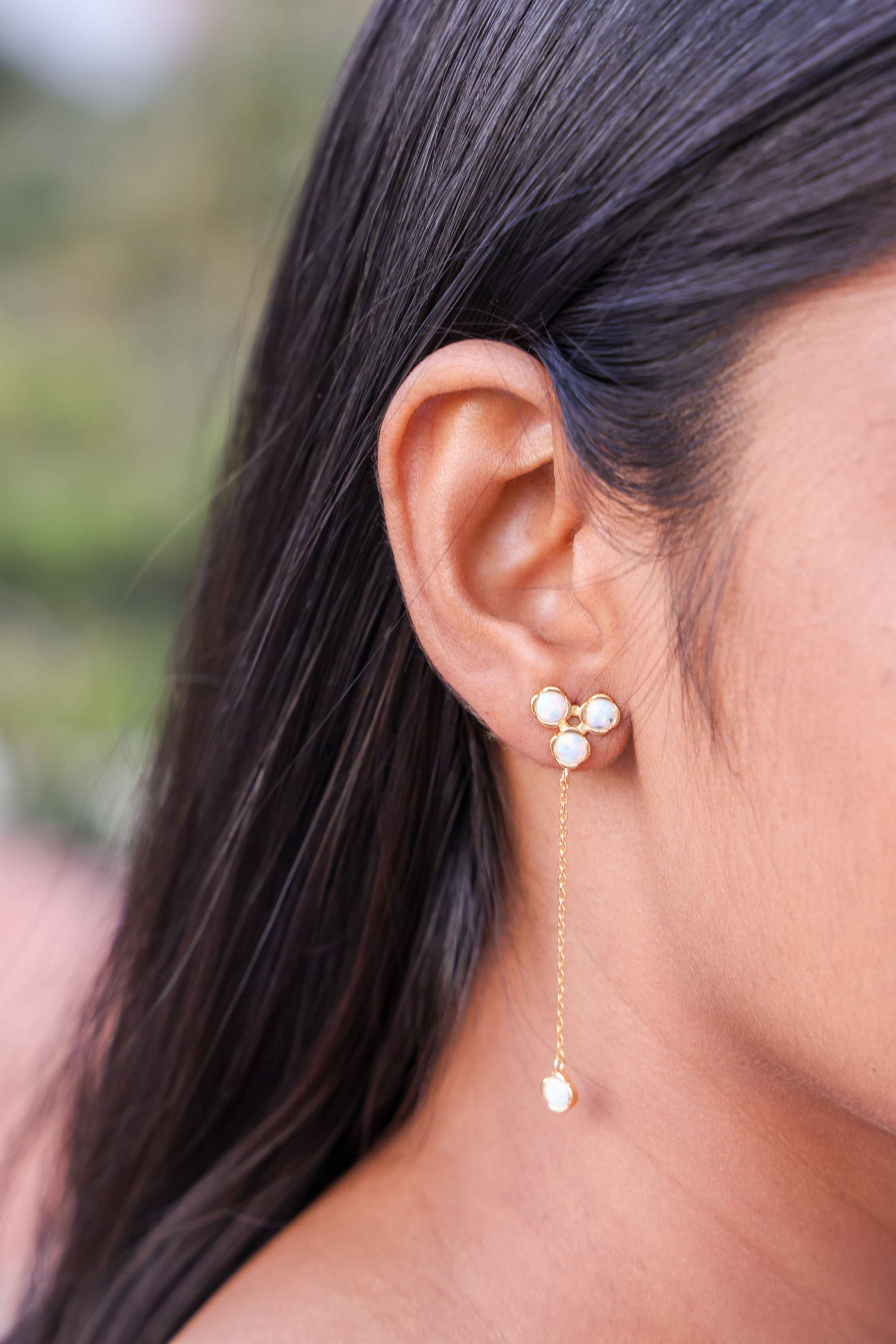 Trillium Opal Drop Earrings