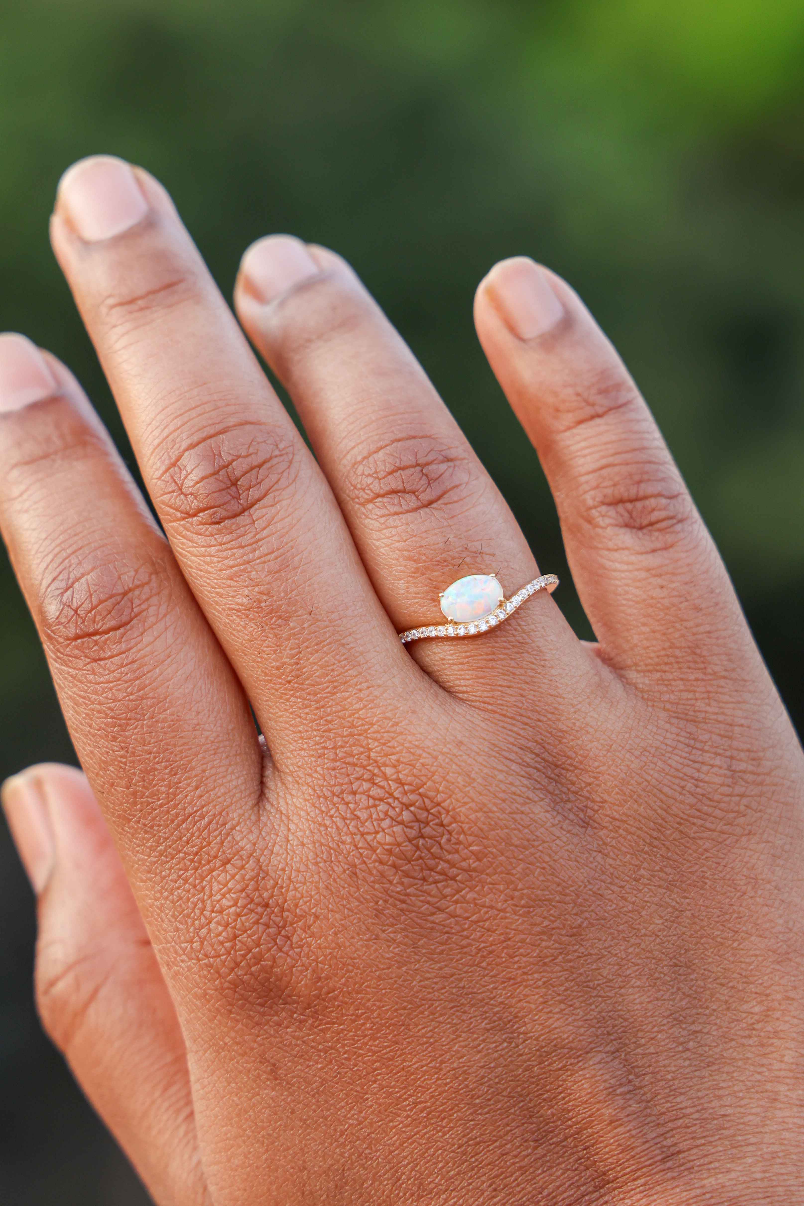 Aurora Bliss Opal Ring