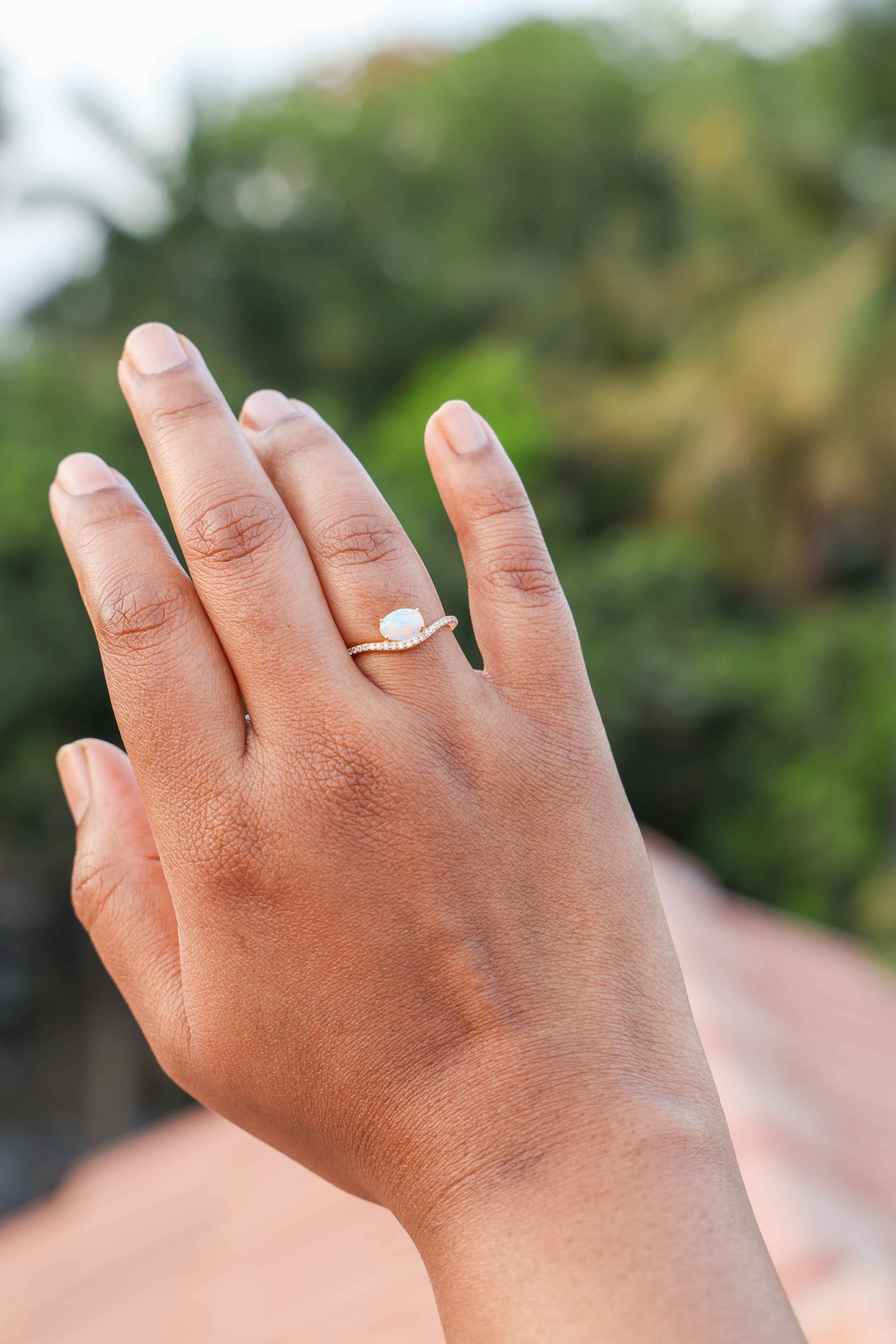 Aurora Bliss Opal Ring