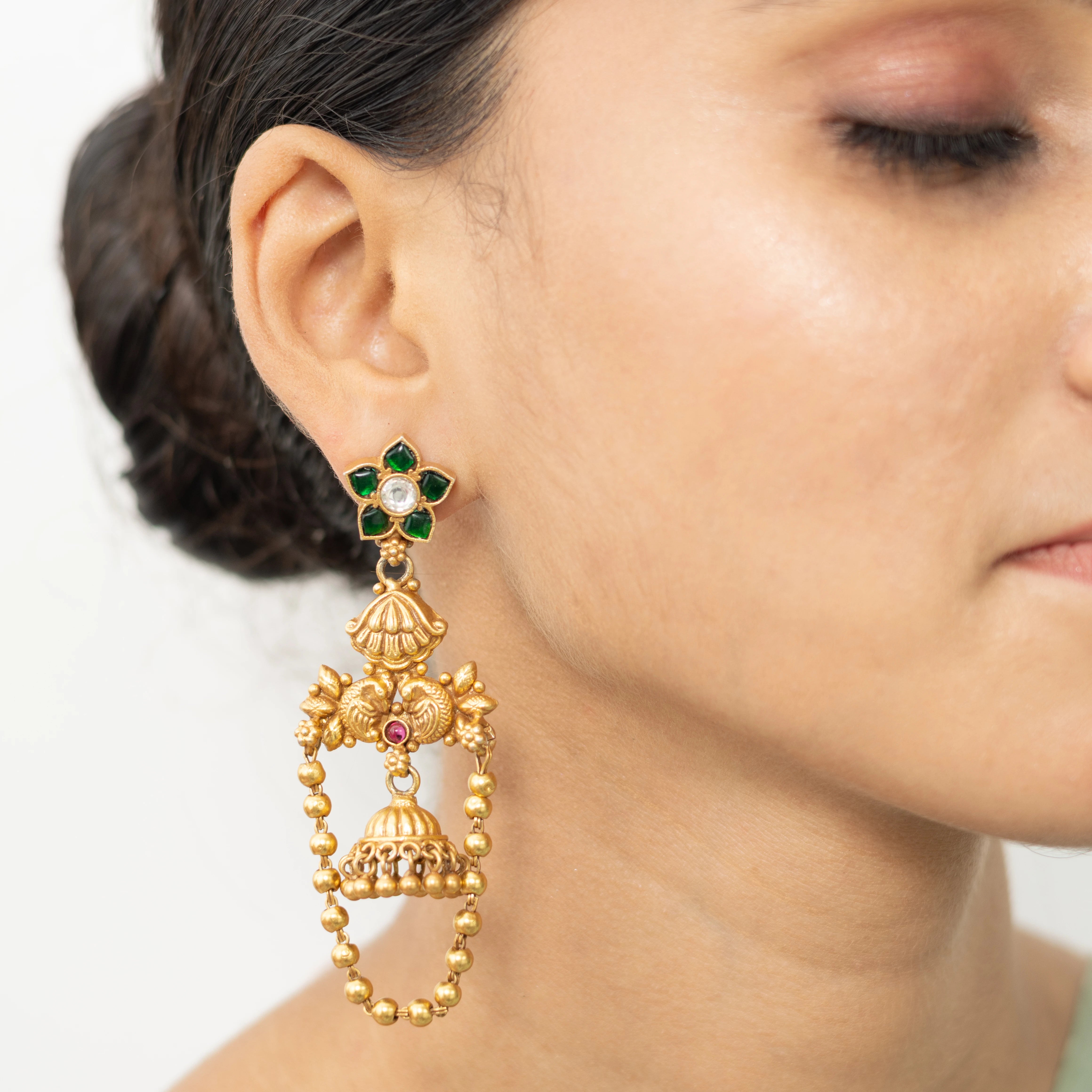 Gajra Hasli Earrings