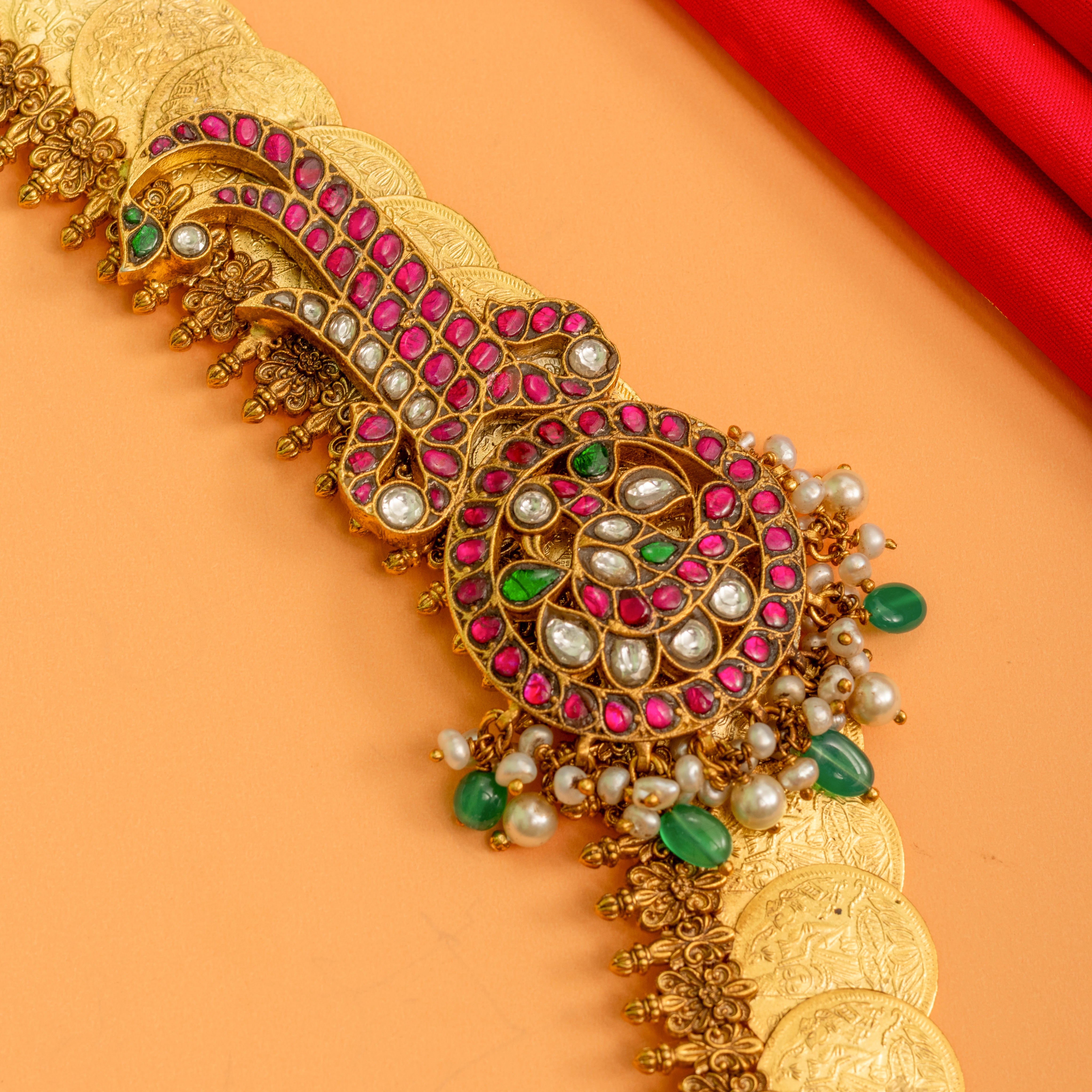 Yaksha Varnam Coin Necklace