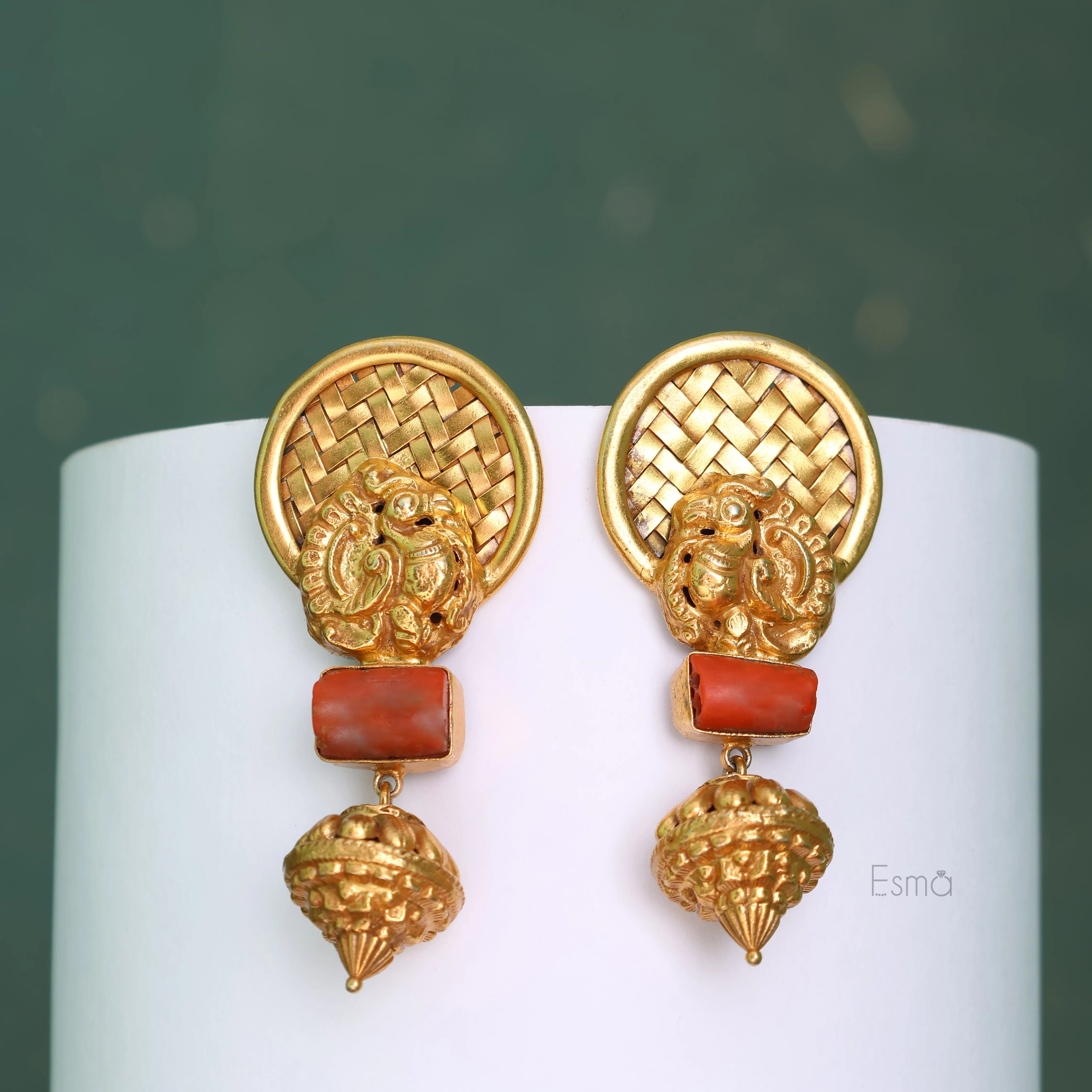 Peacock Charm Heritage Earrings