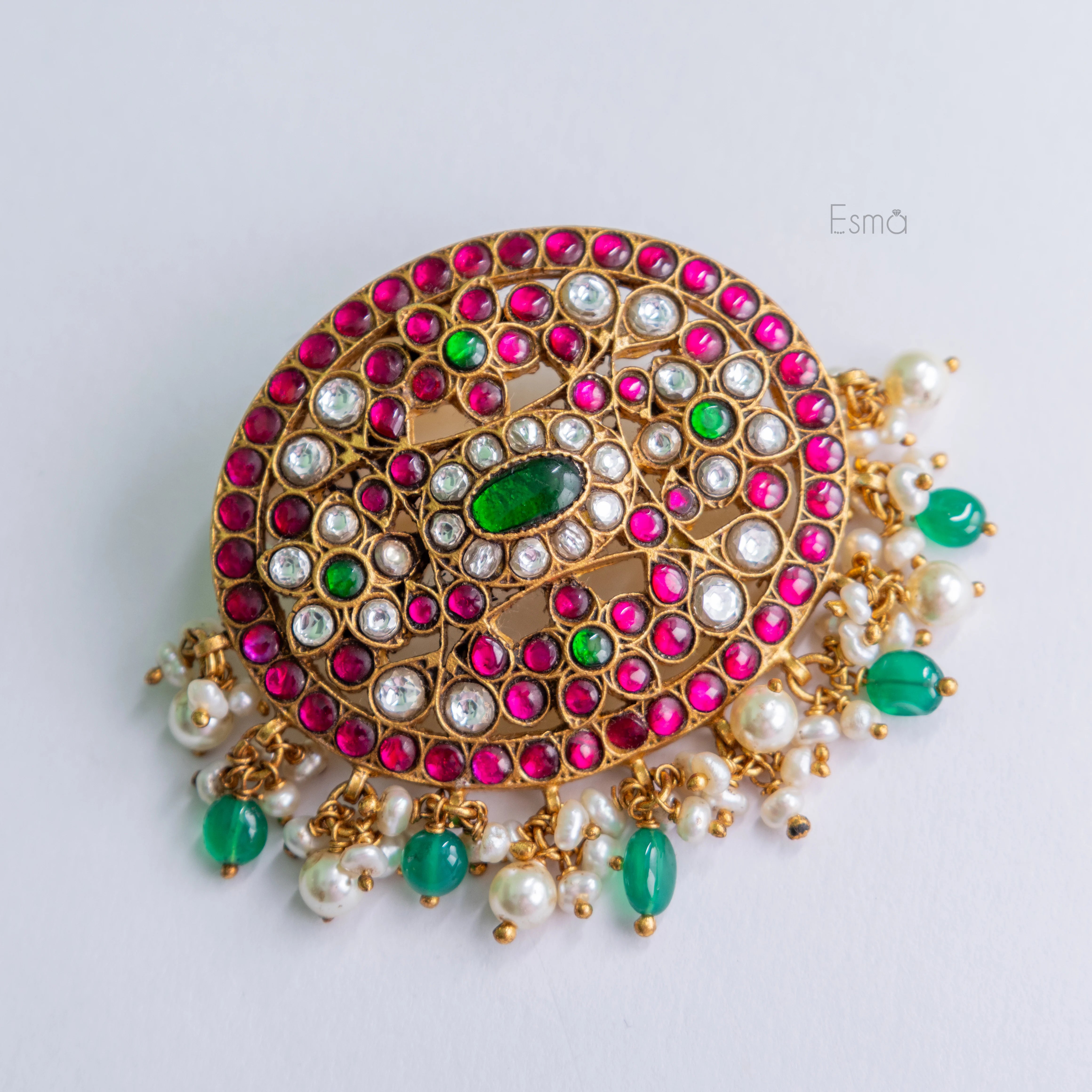 Mughal Ruby & Emerald Pendant