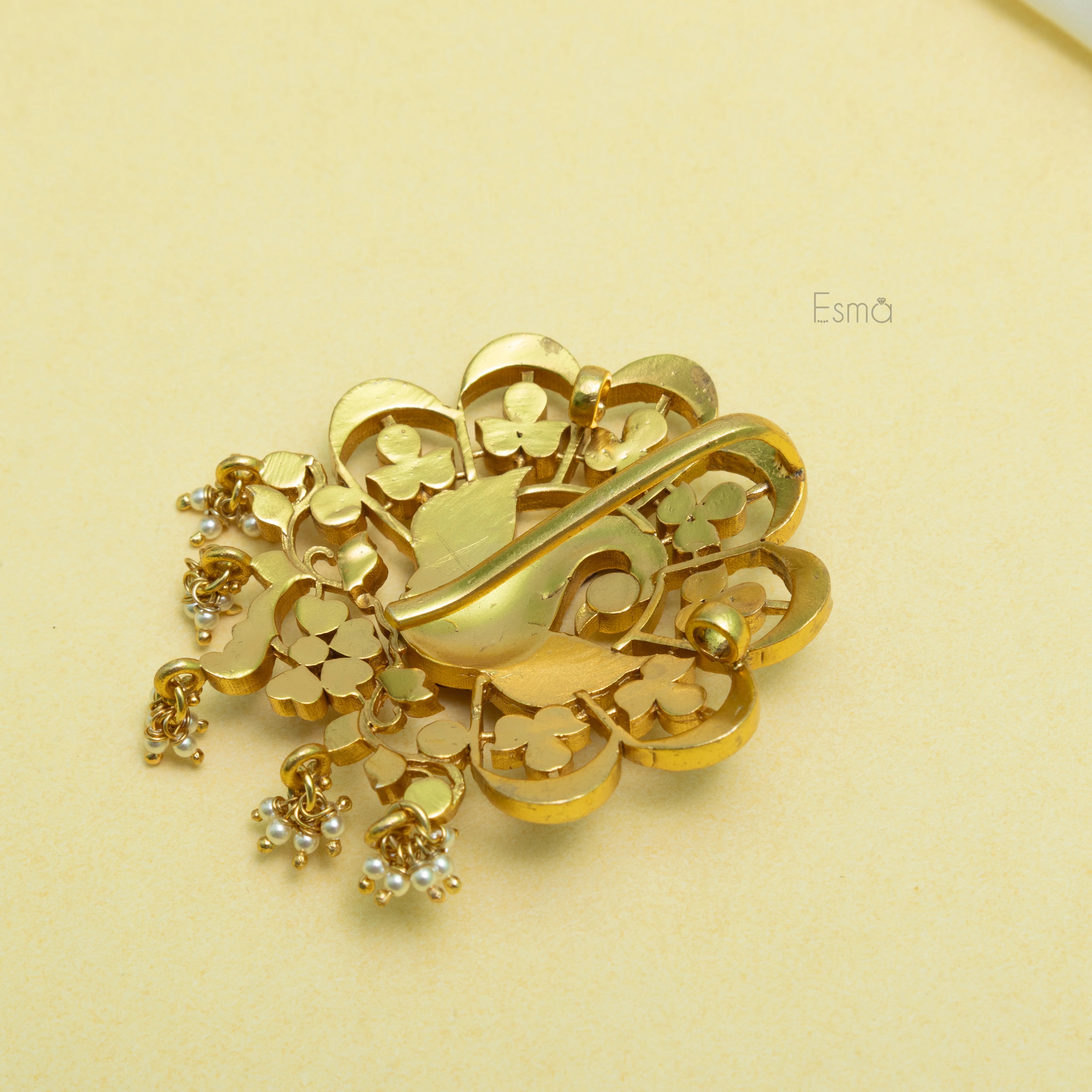 Rajmayura Kundan Pendant