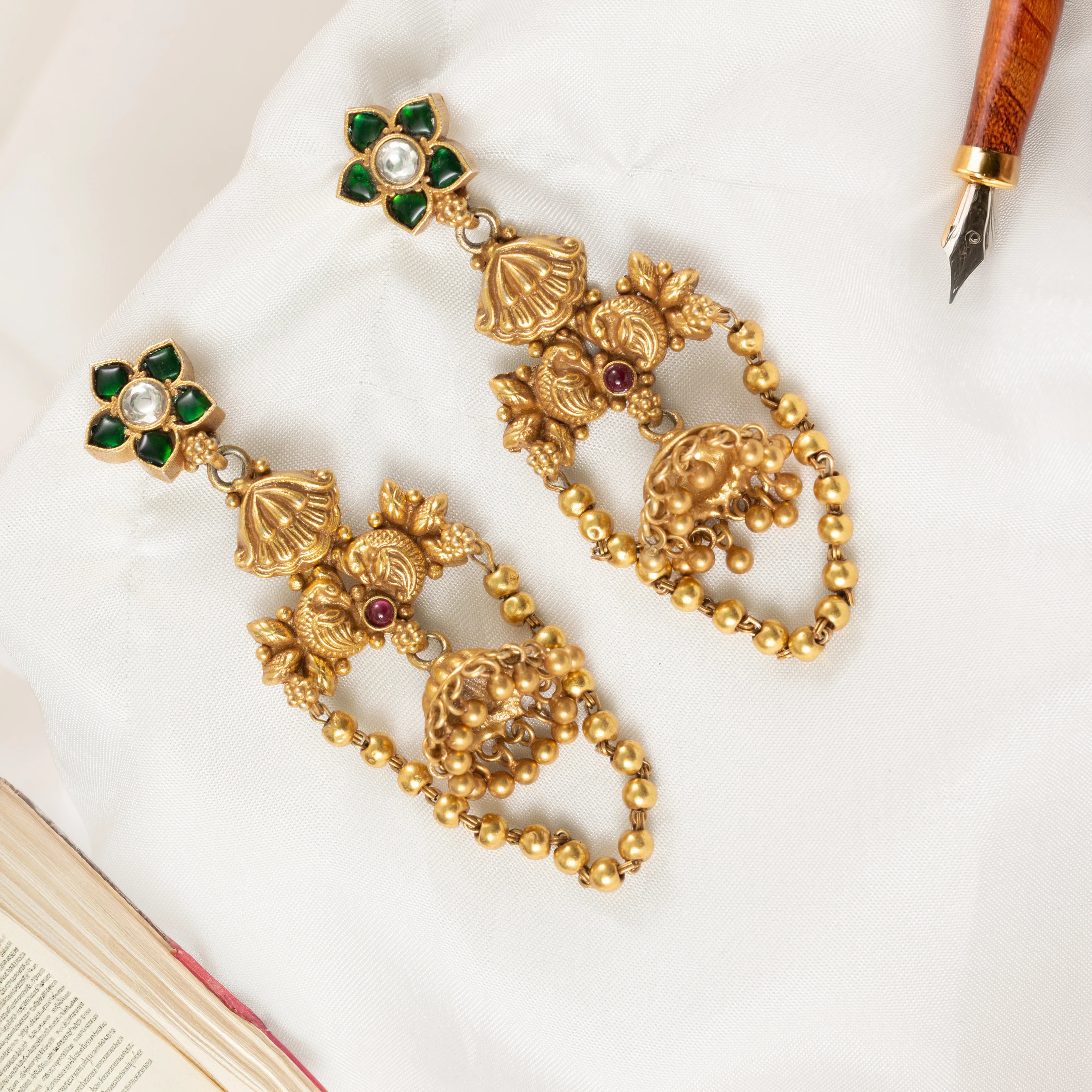 Gajra Hasli Earrings