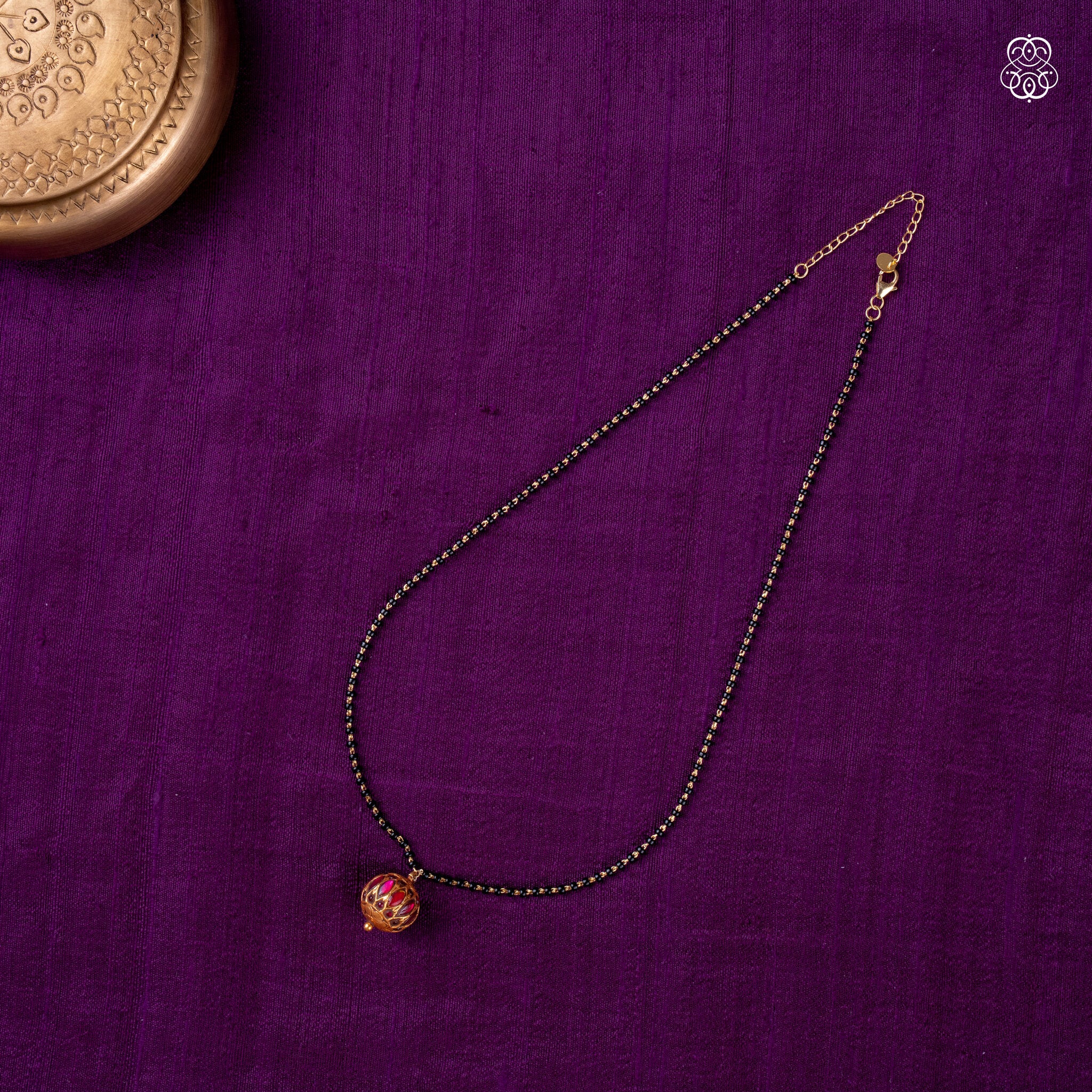 black beads mangalsutra
