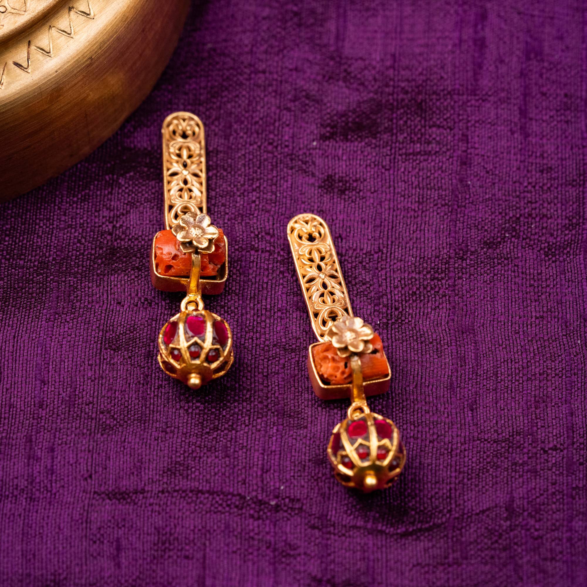Raktabeej Drop Earrings