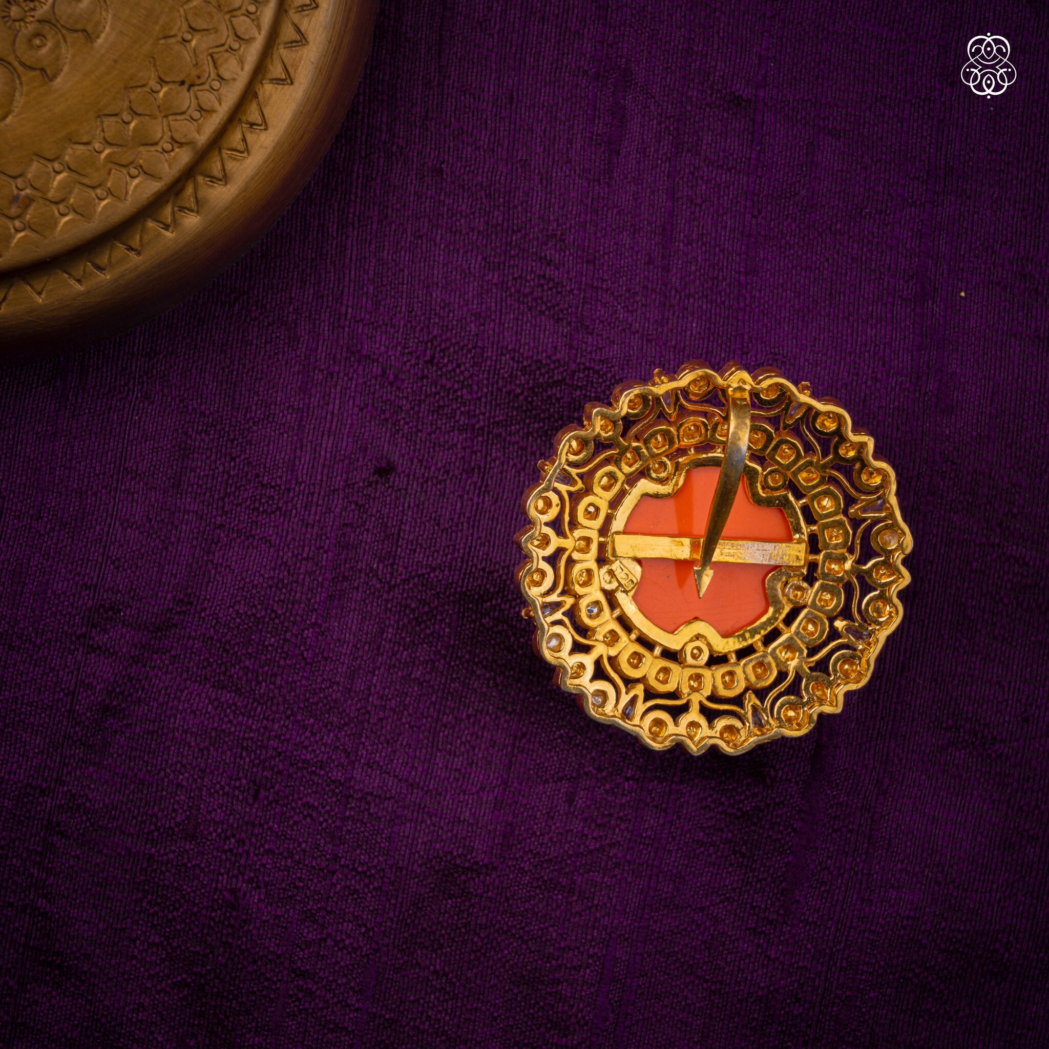 Kesari Pushpa Pendant