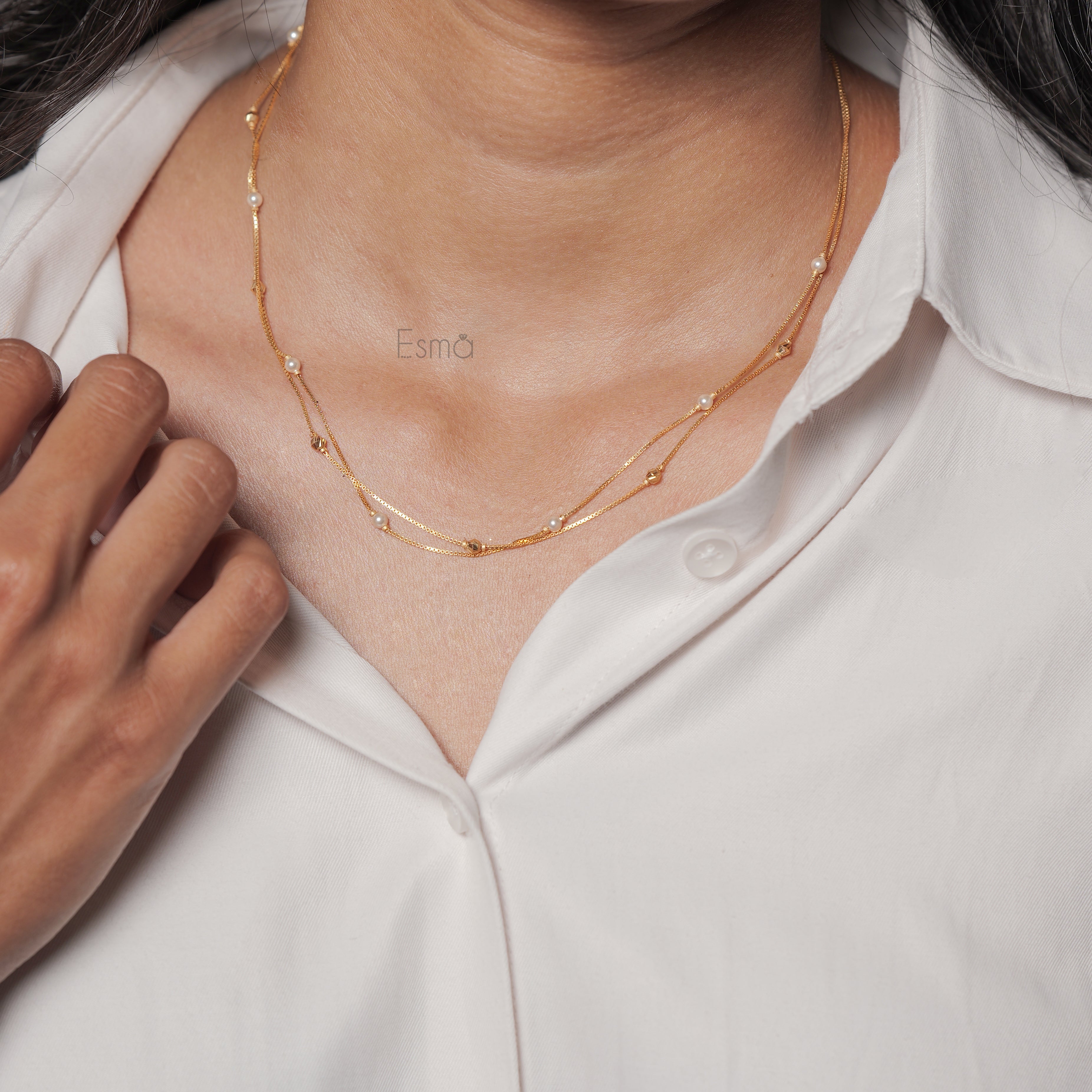 Sitara Beaded Double Chain