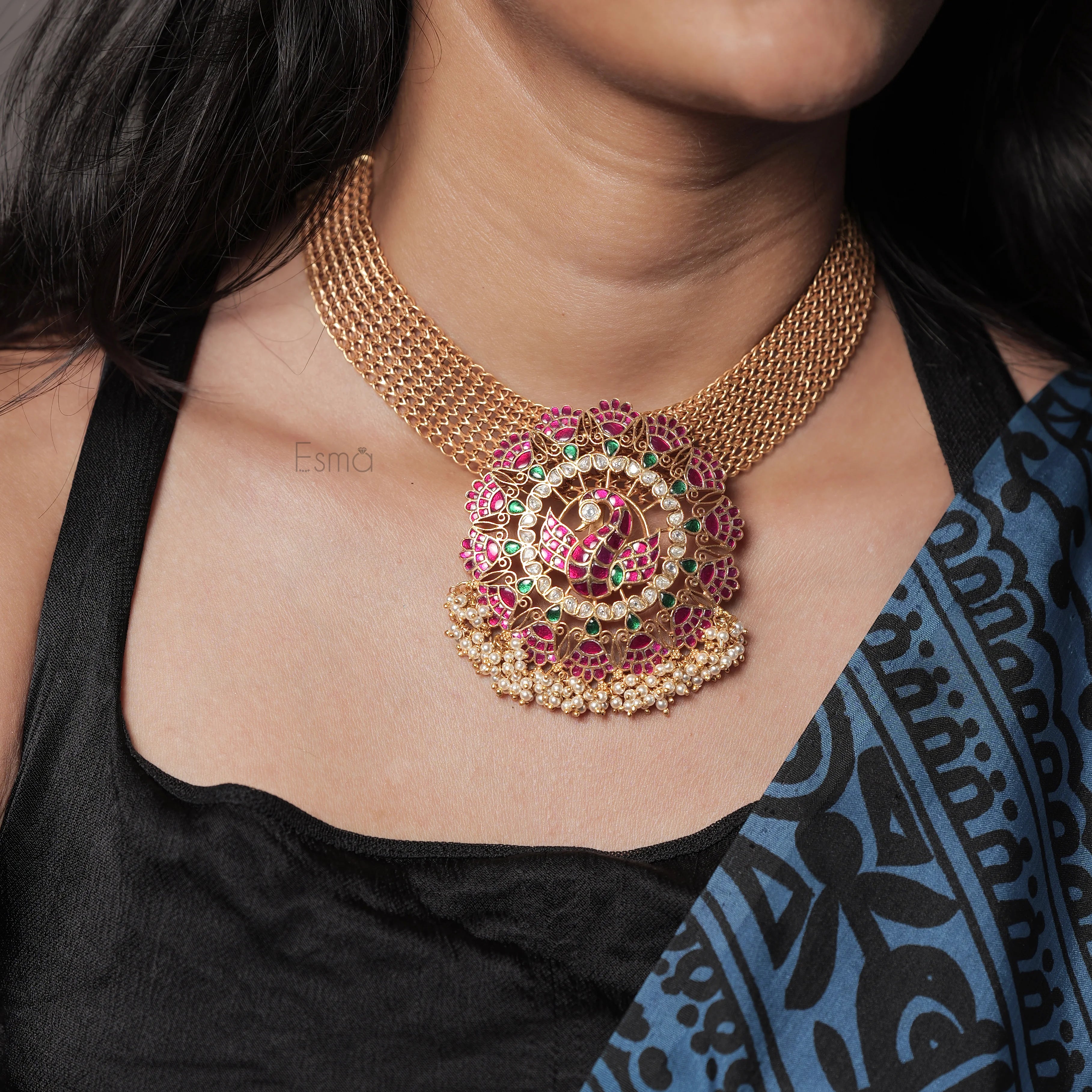 Mayura Kundan Pendant