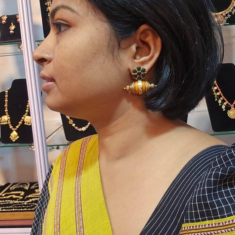 Nayantara Coral Bead Earrings