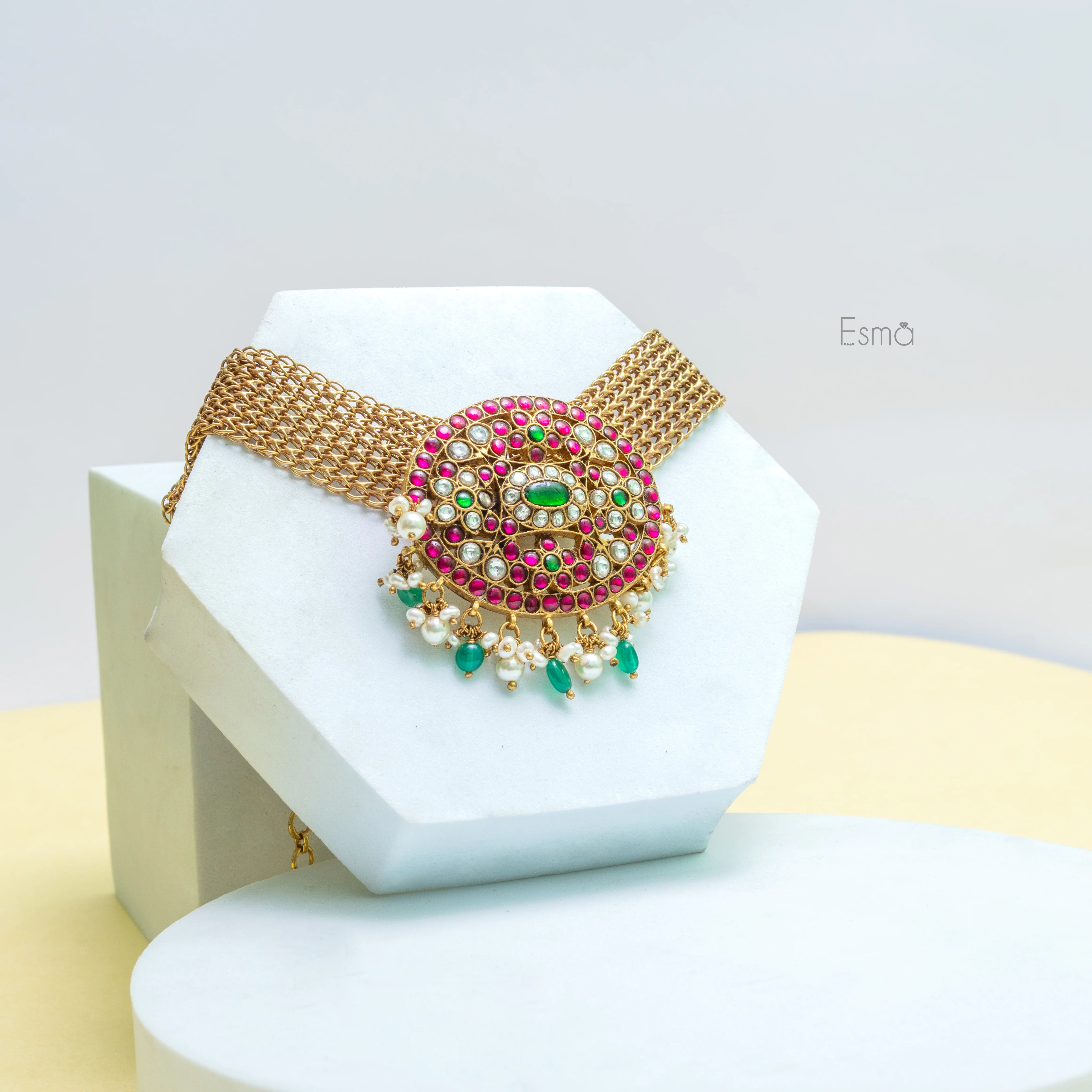 Mughal Ruby & Emerald Pendant