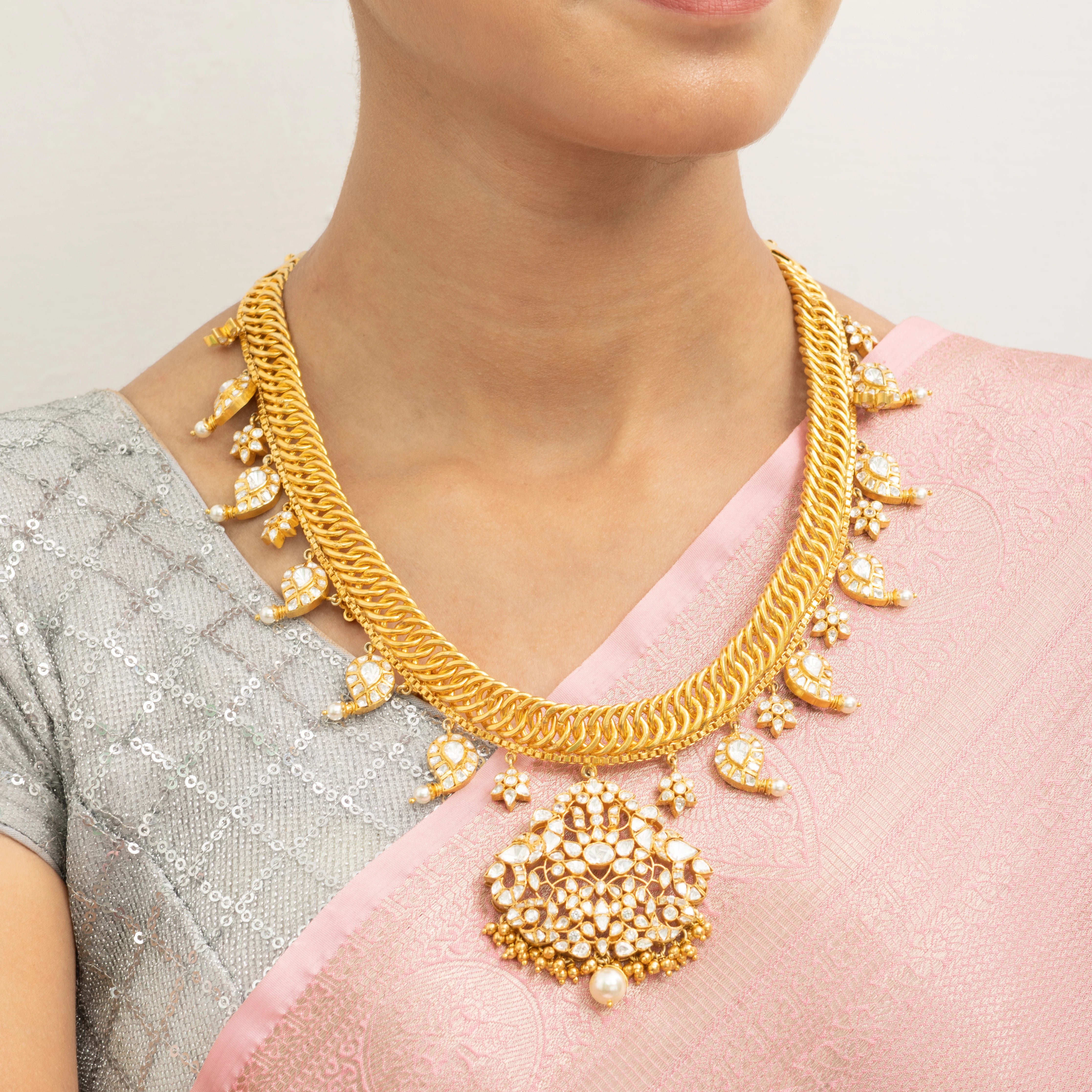 Mayura Varnam Pendant Haaram