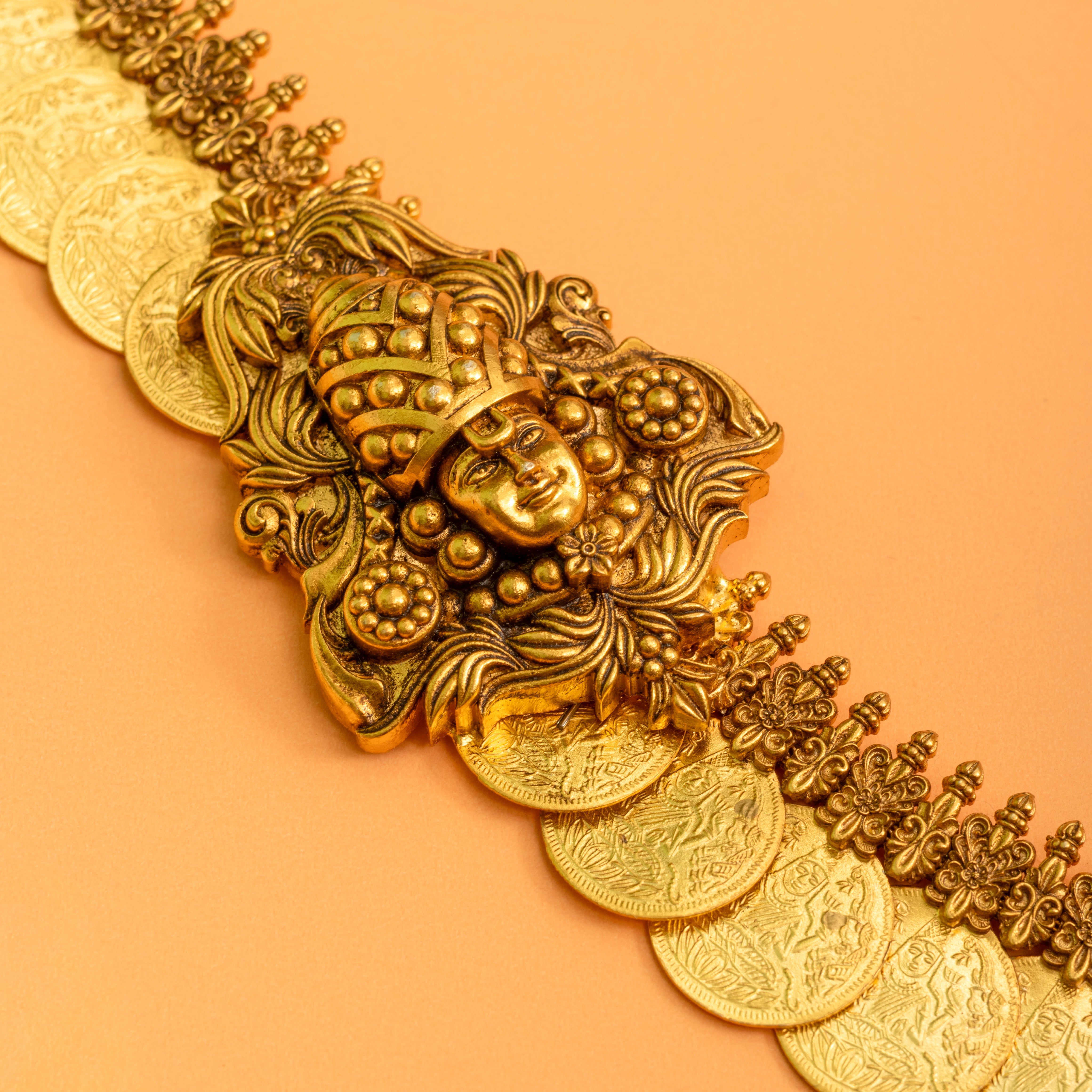 Yaksha Varnam Coin Necklace