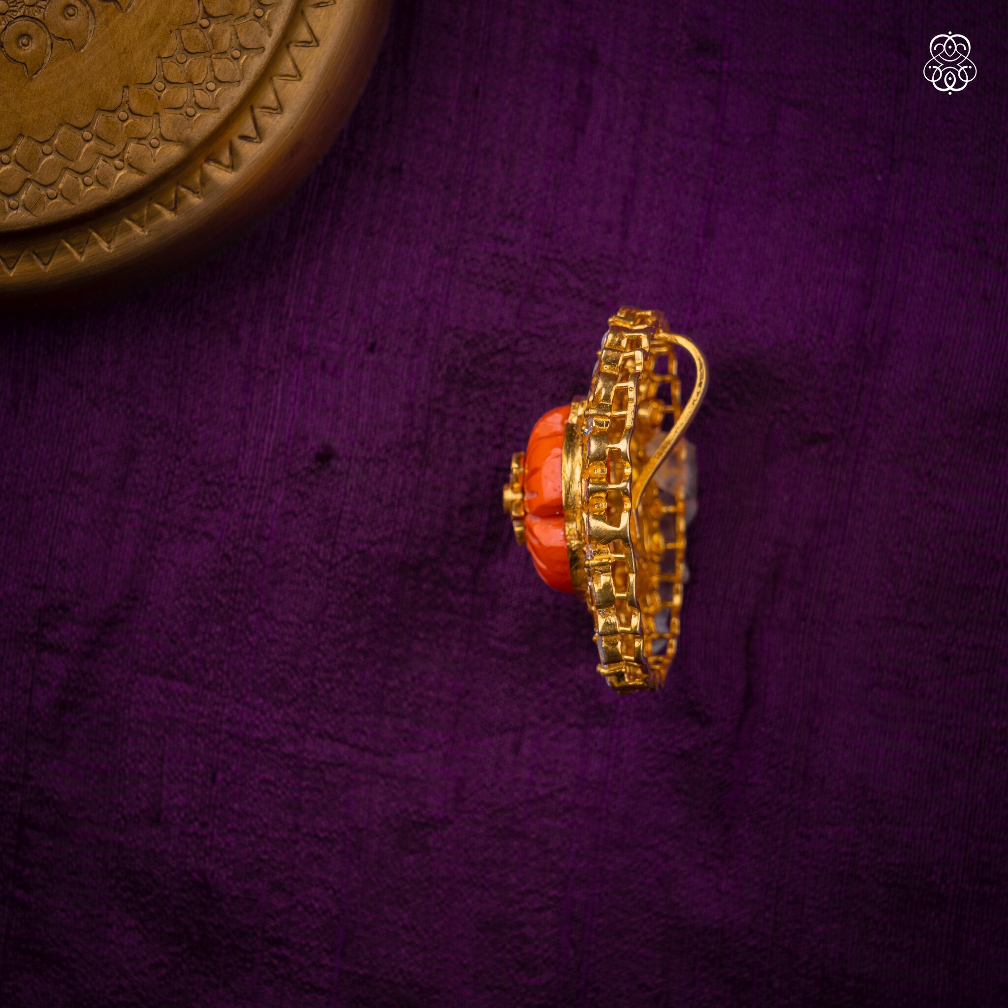 Kesari Pushpa Pendant