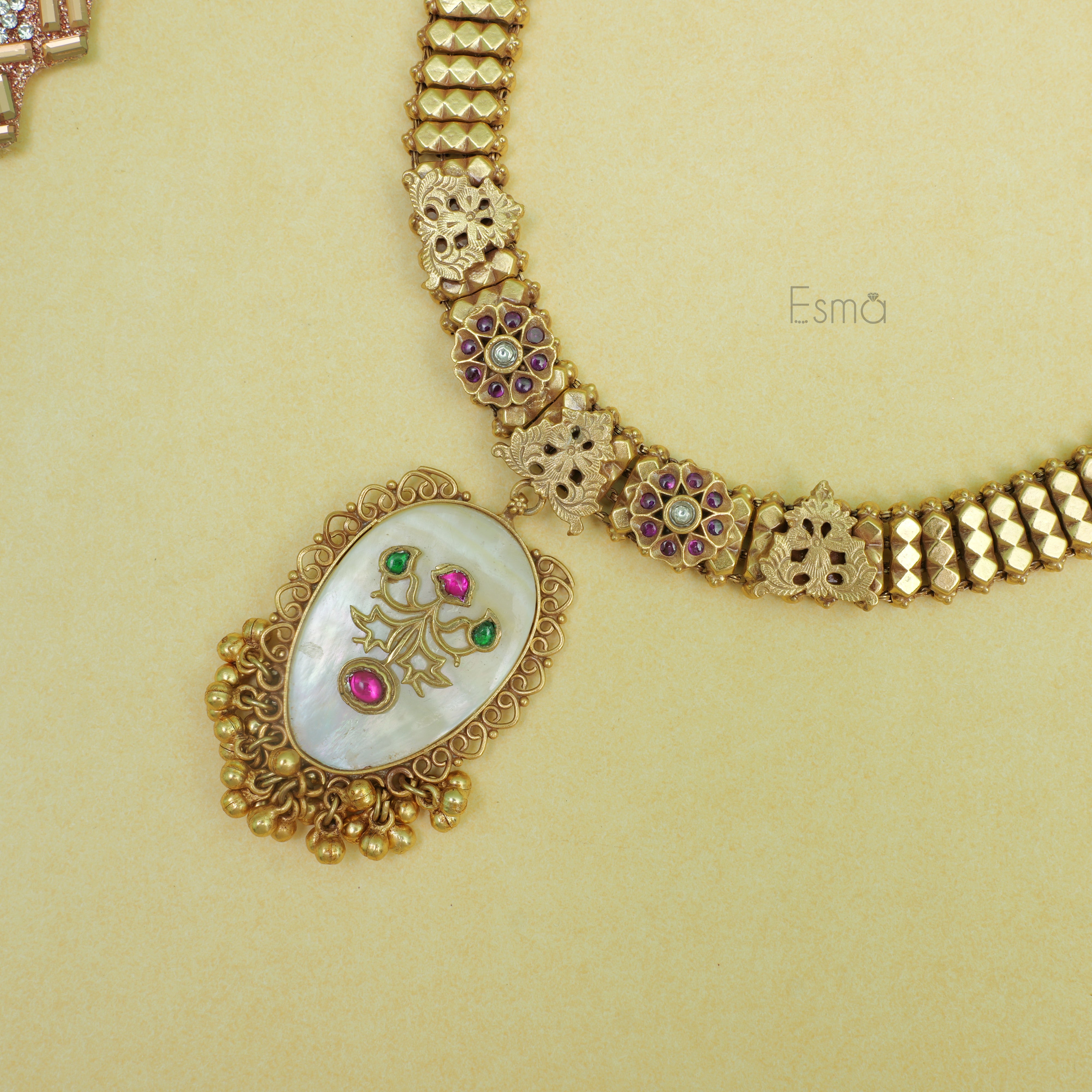 Heritage Mother-of-Pearl Temple Necklace