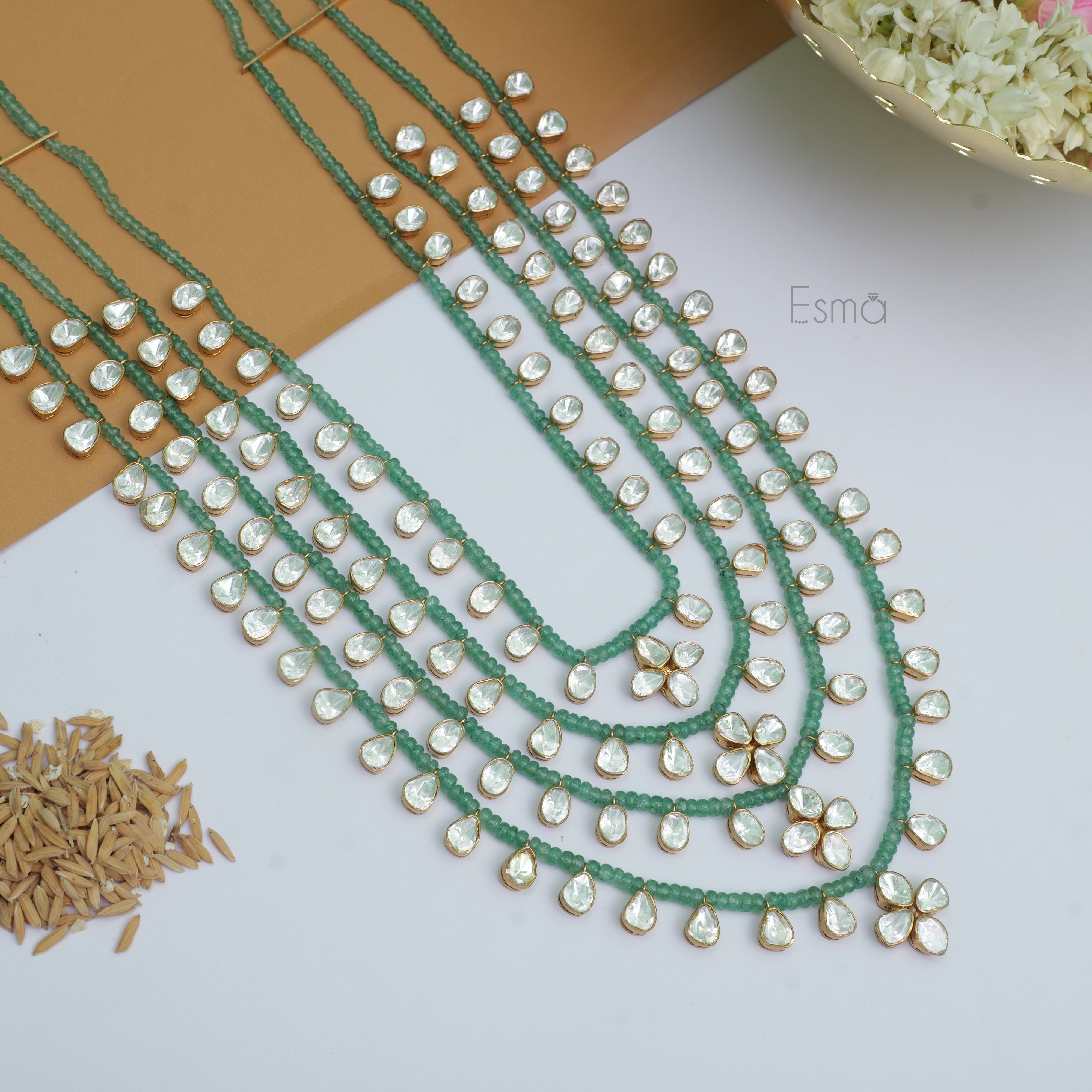 Emerald Glow Moissanite Haar