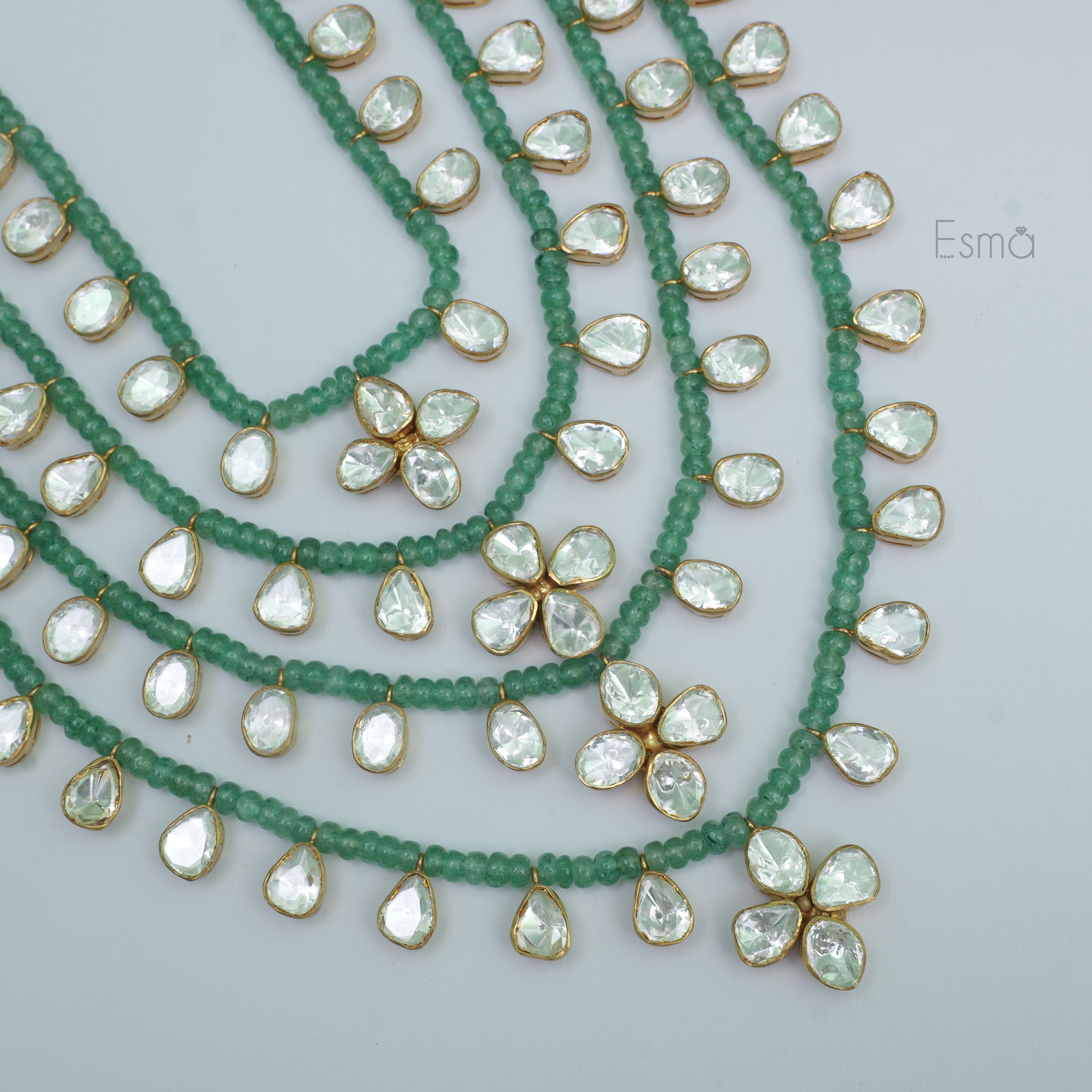 Emerald Glow Moissanite Haar