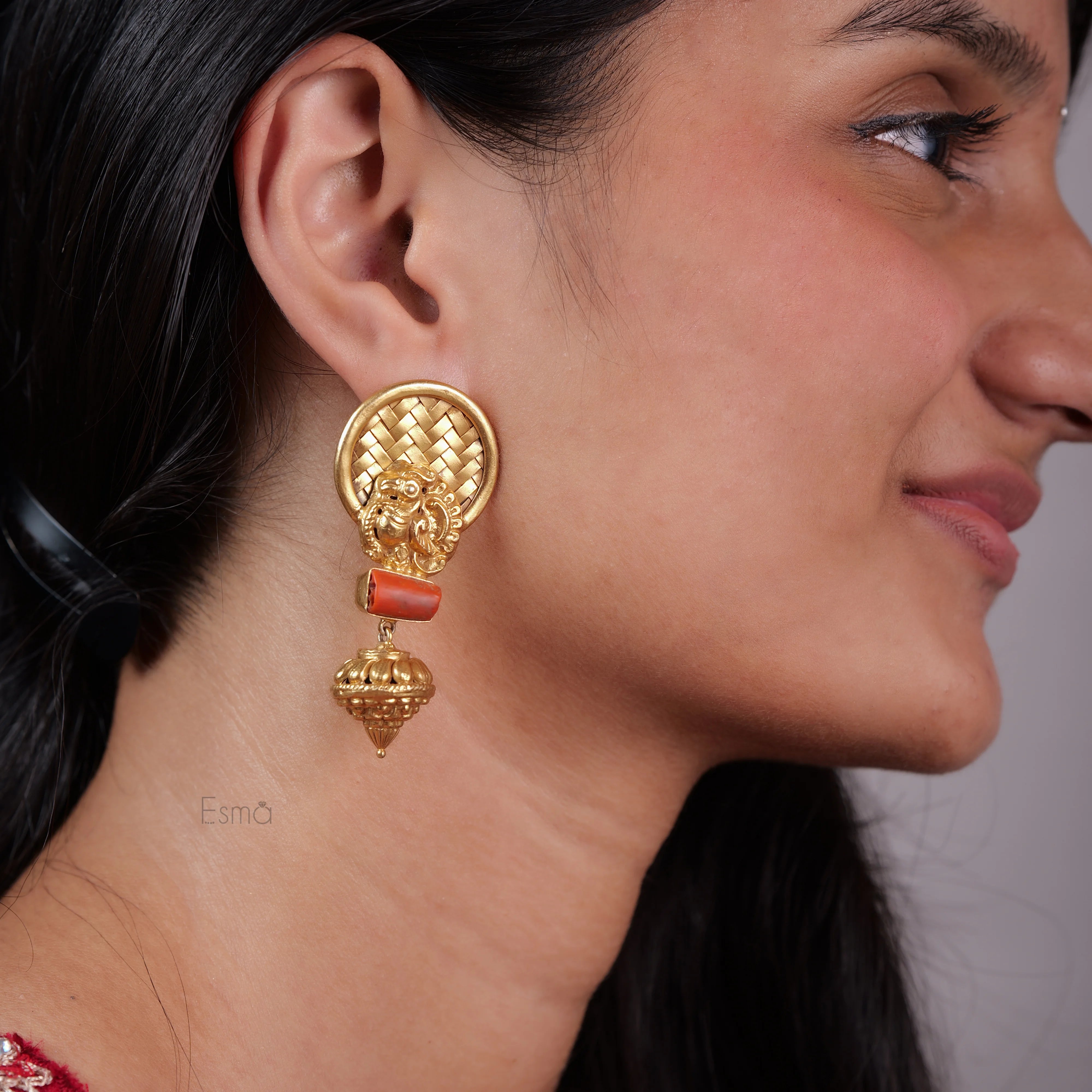 Peacock Charm Heritage Earrings