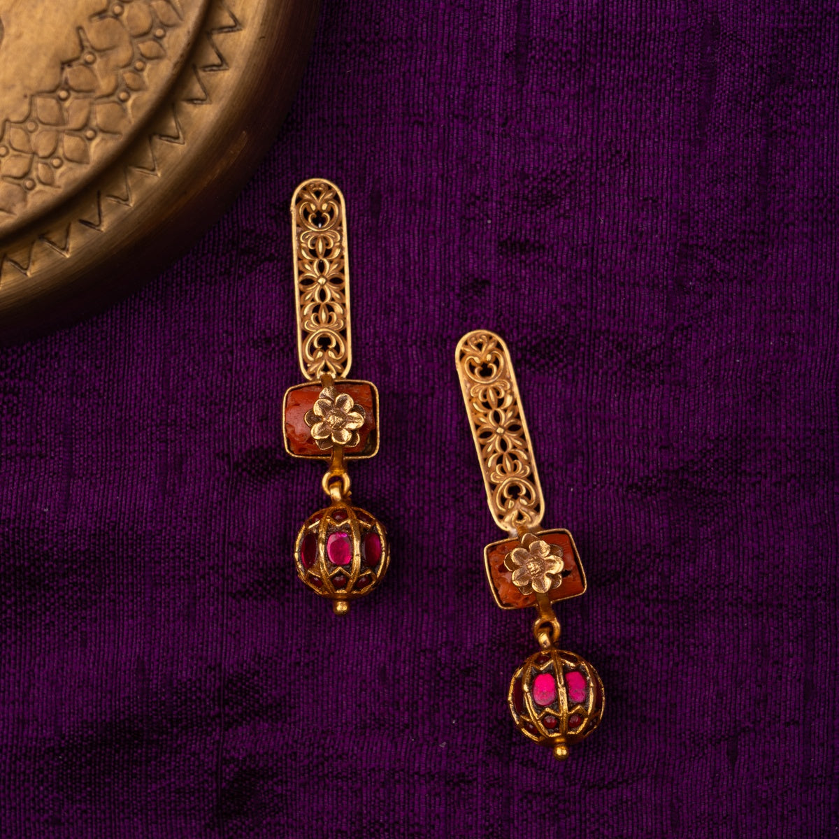 Raktabeej Drop Earrings